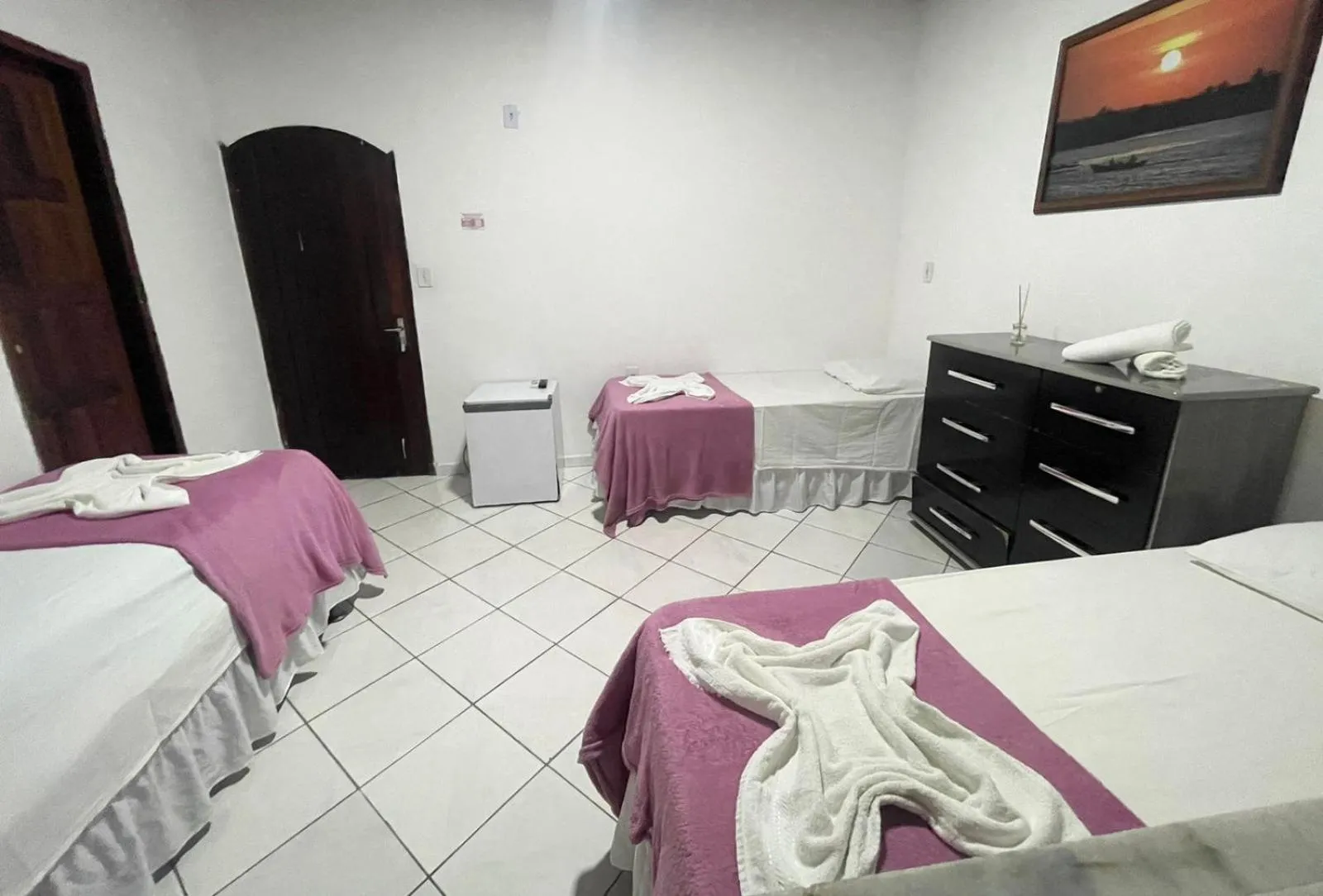 Bed in Pousada Campo Verde