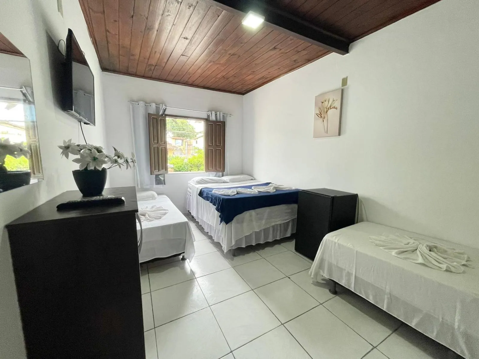 Bed in Pousada Campo Verde