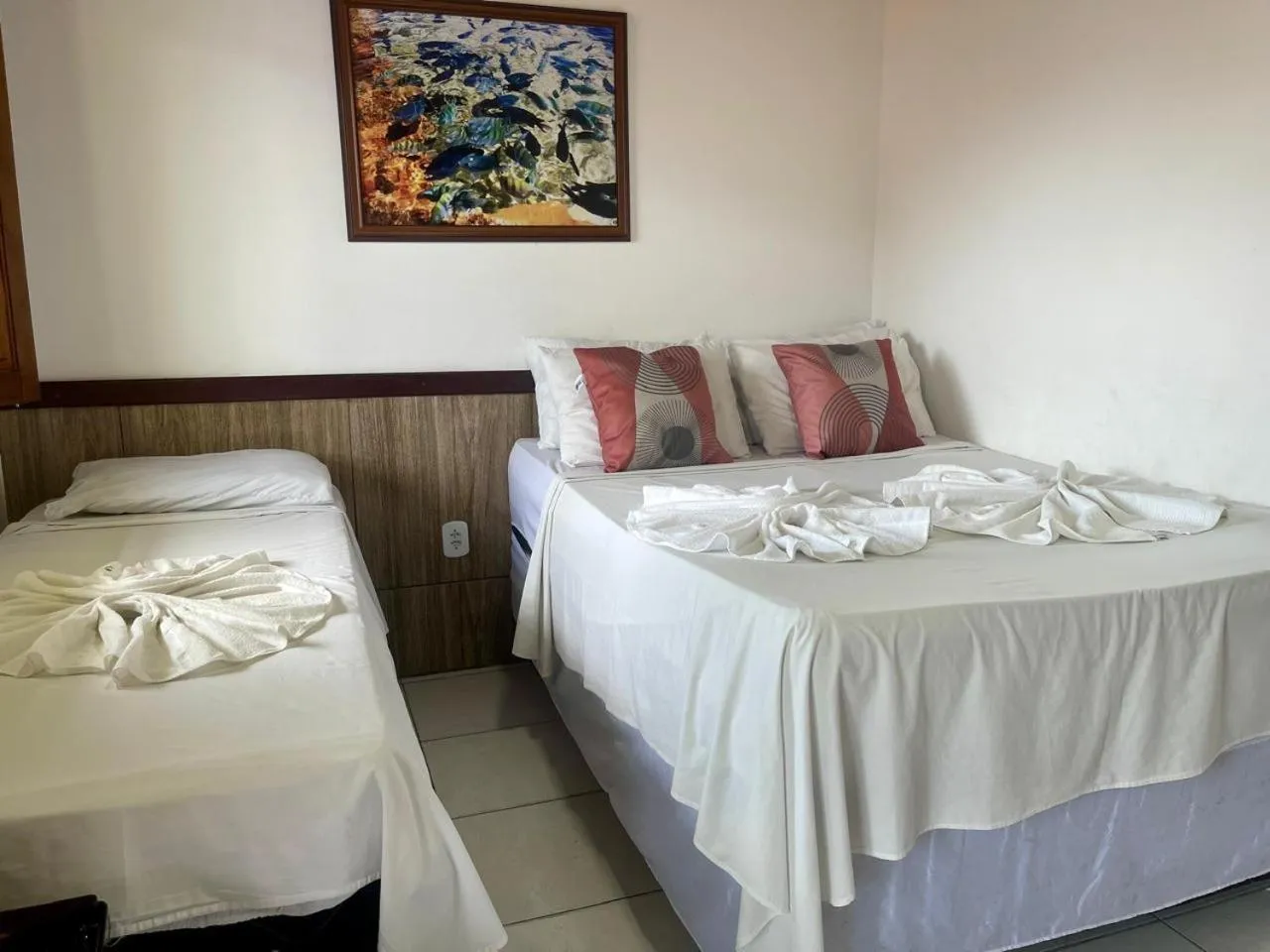 Bed in Pousada Campo Verde