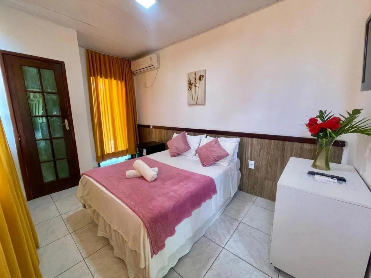 Bed in Pousada Campo Verde