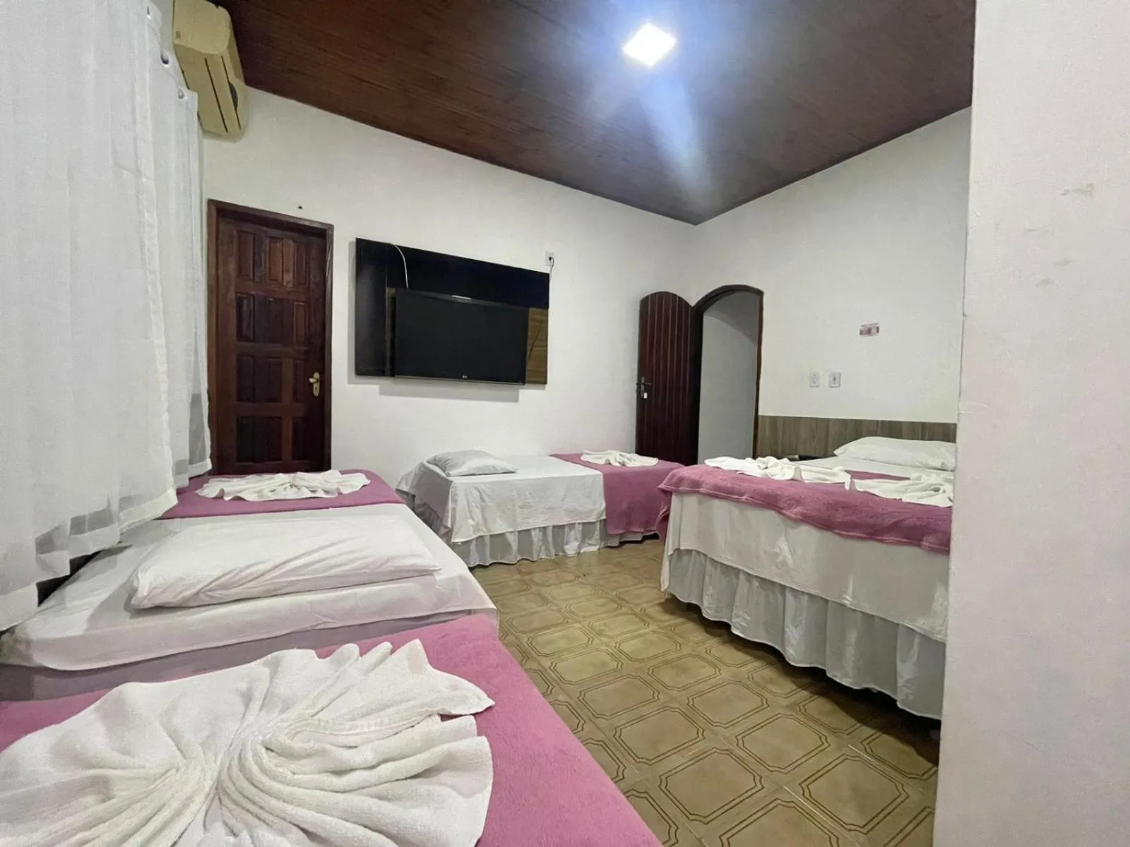 Bed in Pousada Campo Verde