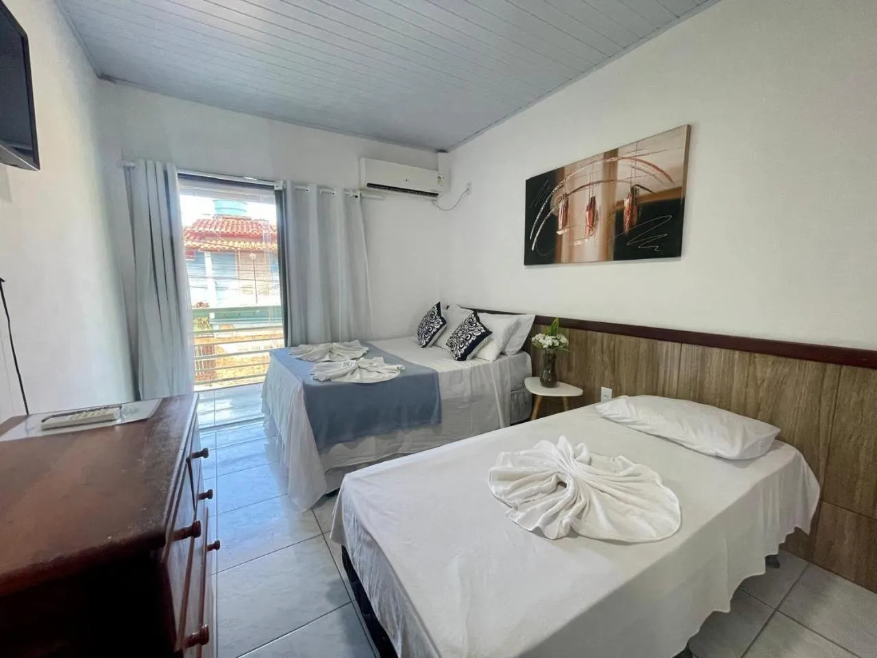 Bed in Pousada Campo Verde