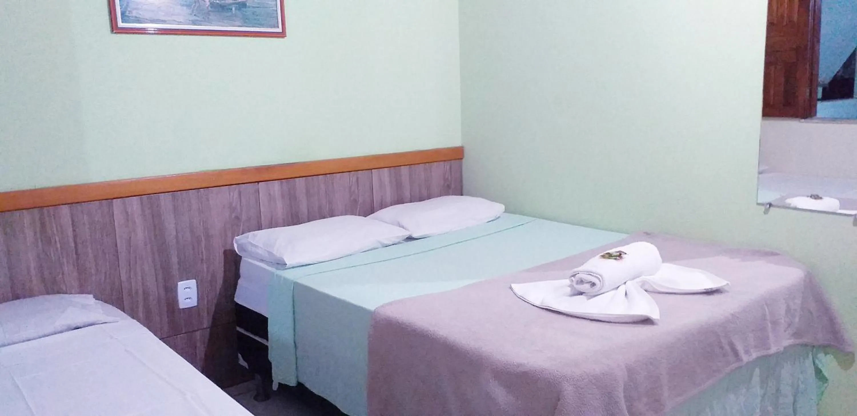 Bed in Pousada Campo Verde