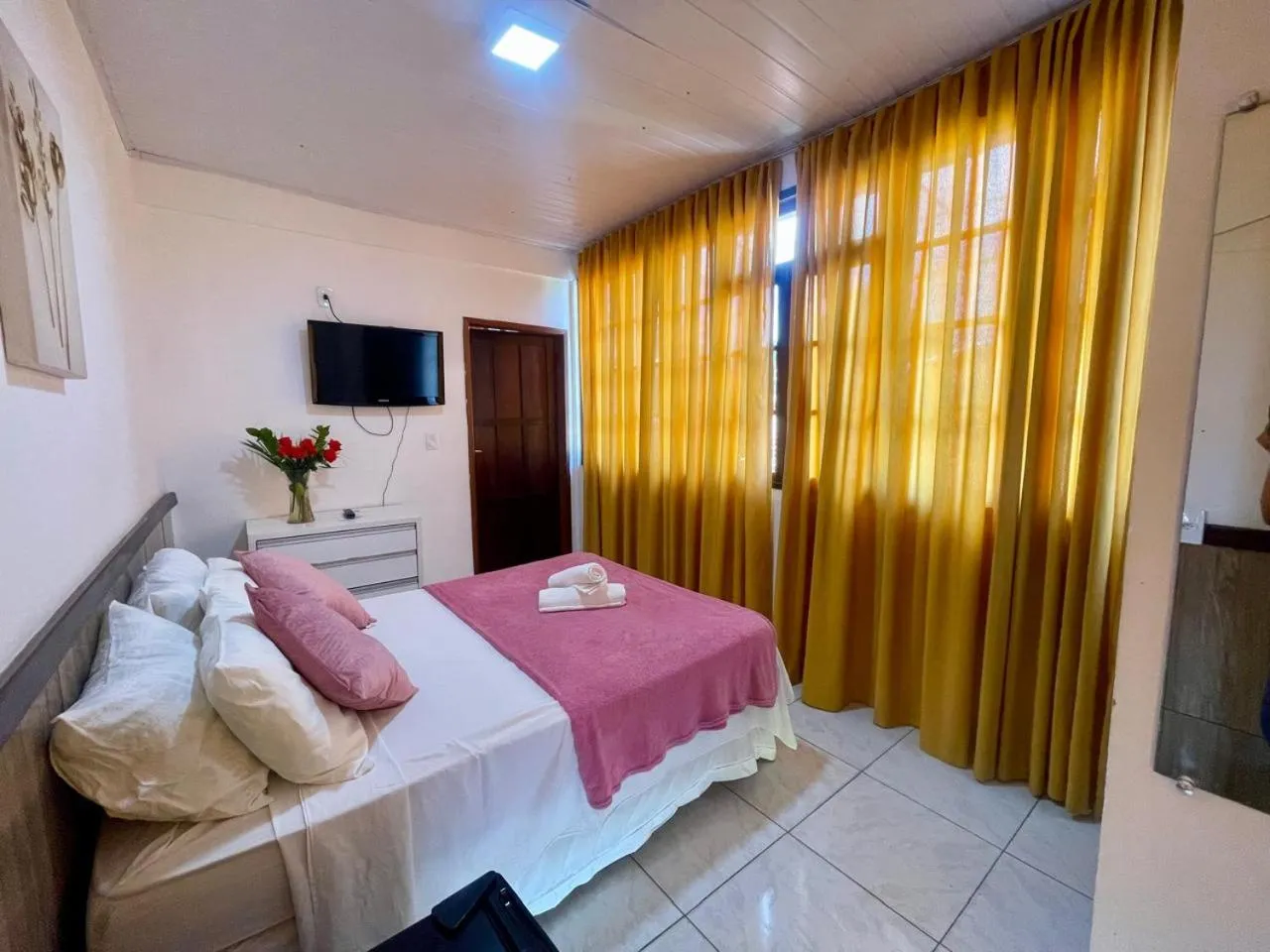 Bed in Pousada Campo Verde