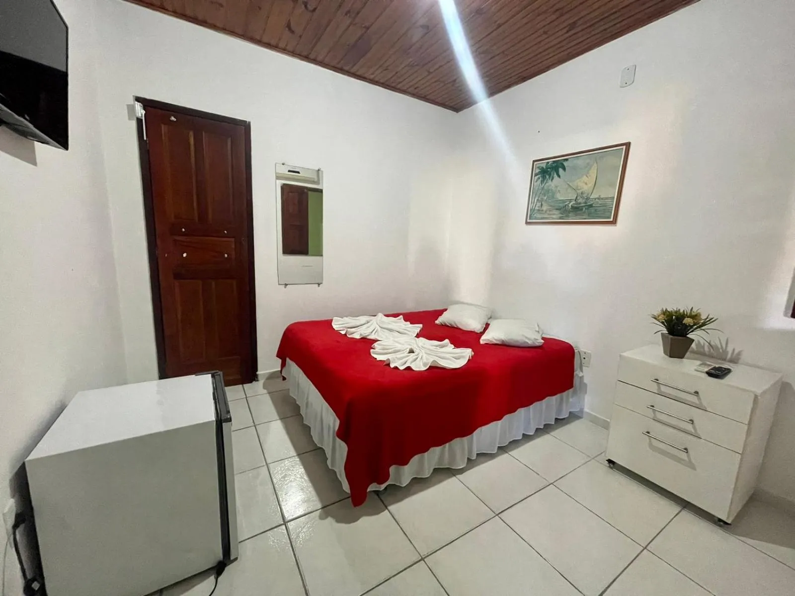 Bed in Pousada Campo Verde