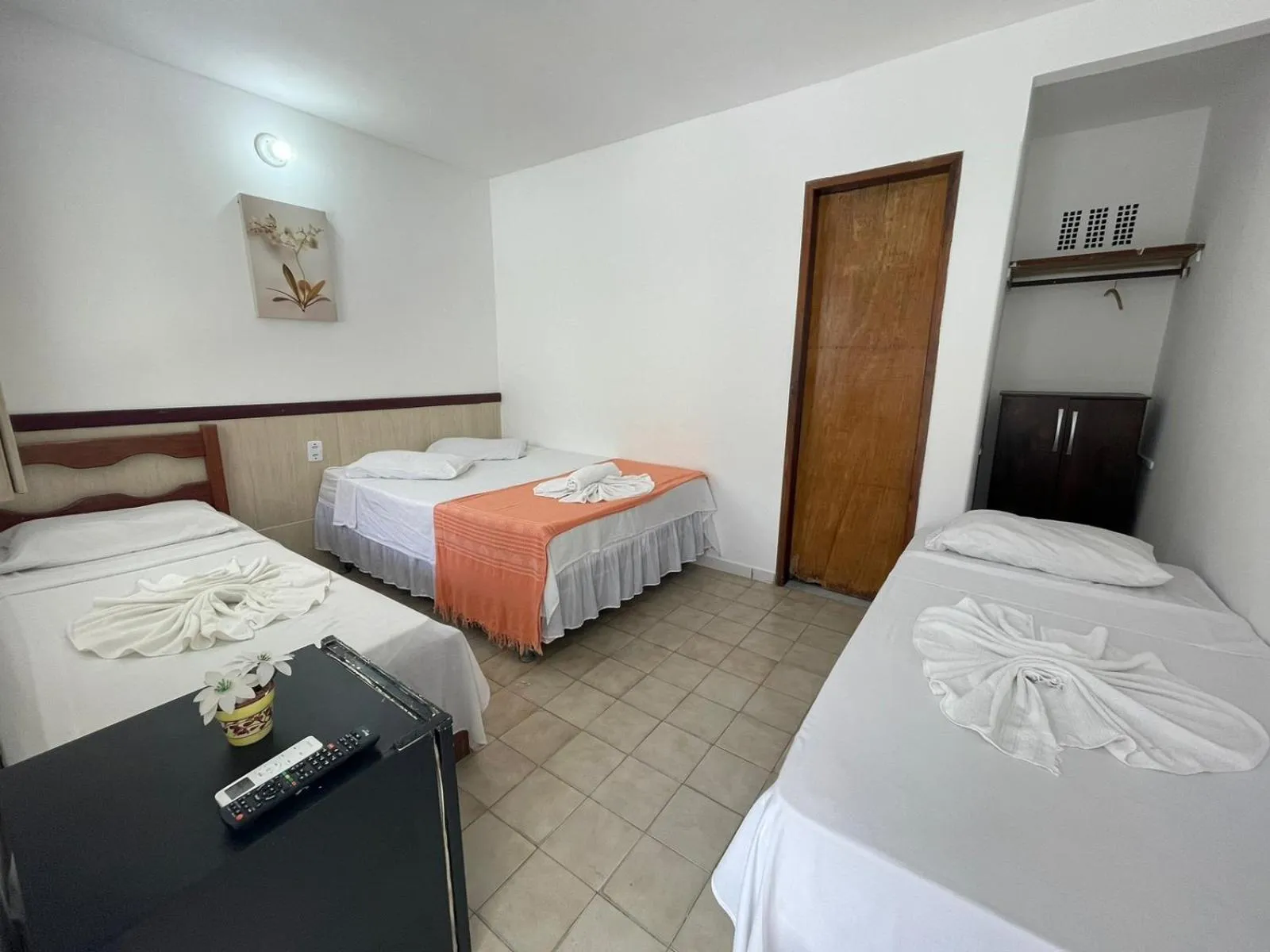 Bed in Pousada Campo Verde