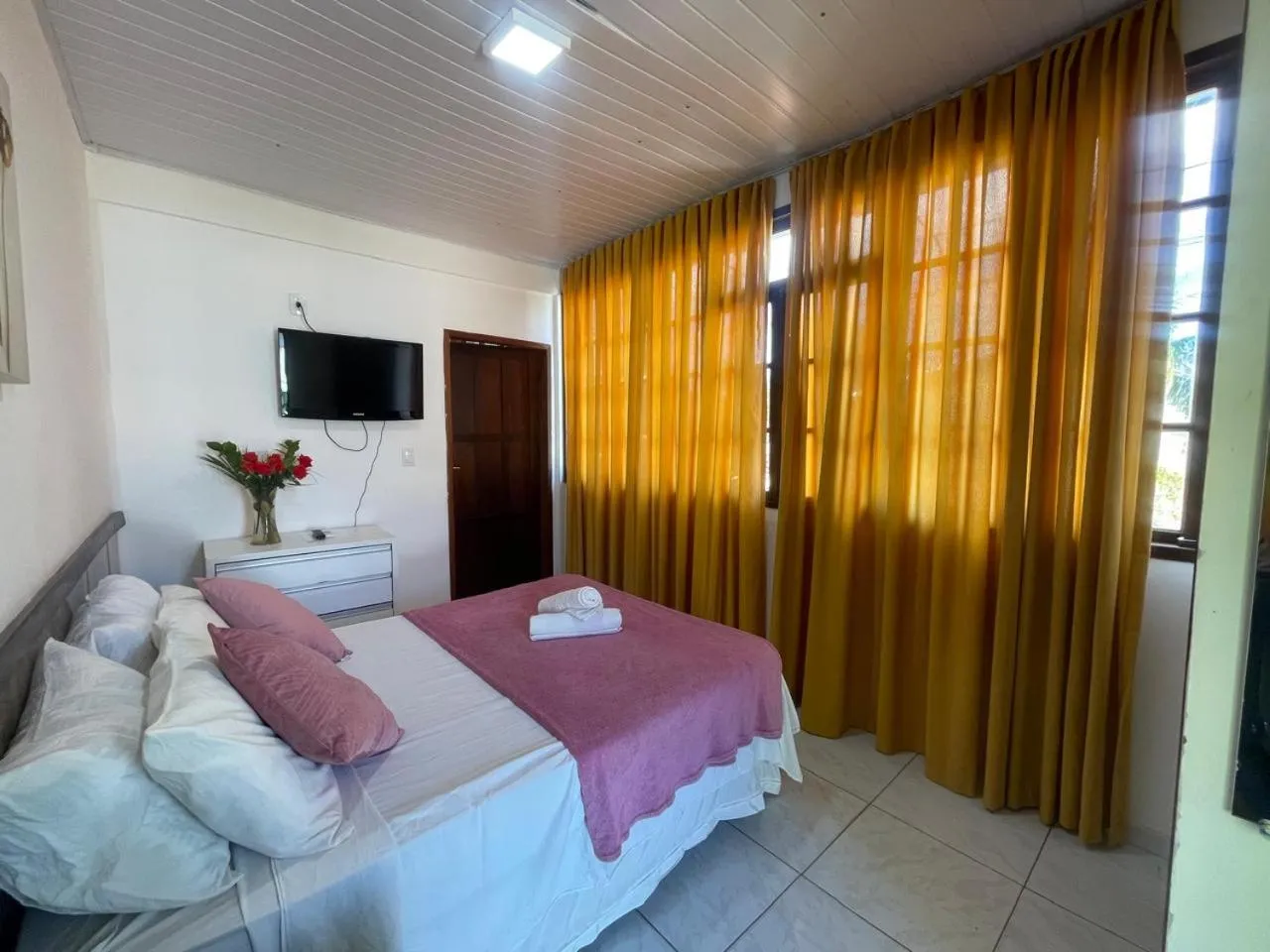 Bed in Pousada Campo Verde