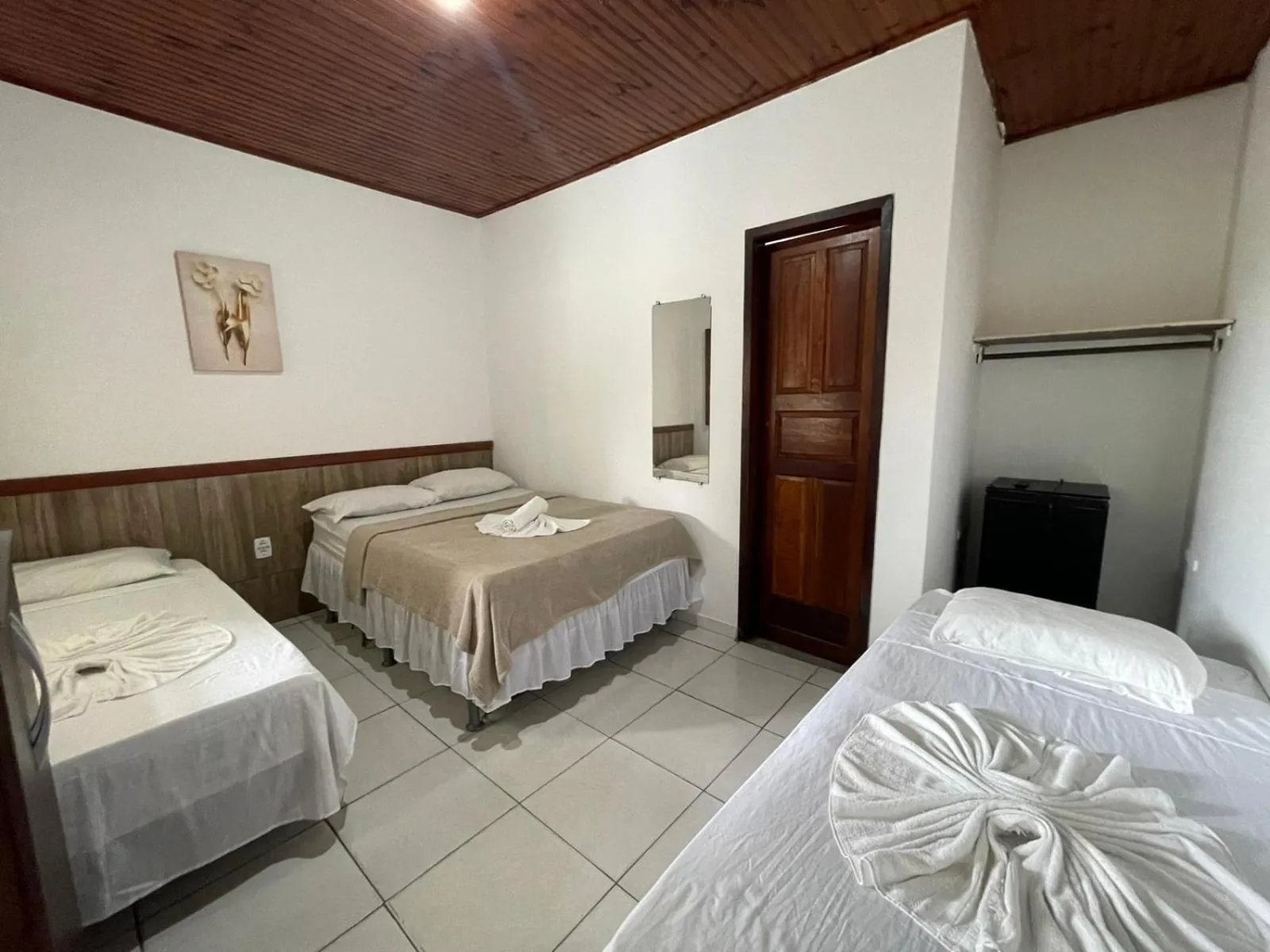 Bed in Pousada Campo Verde