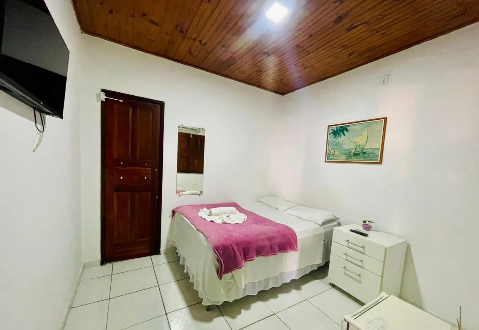 Bed in Pousada Campo Verde