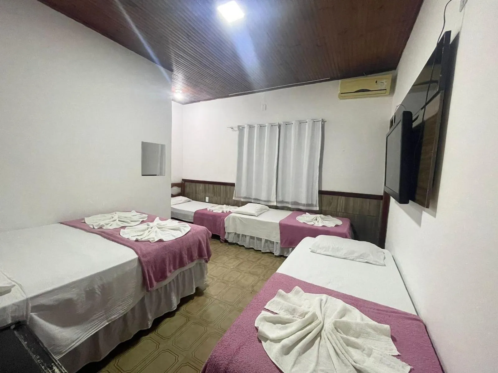 Bed in Pousada Campo Verde