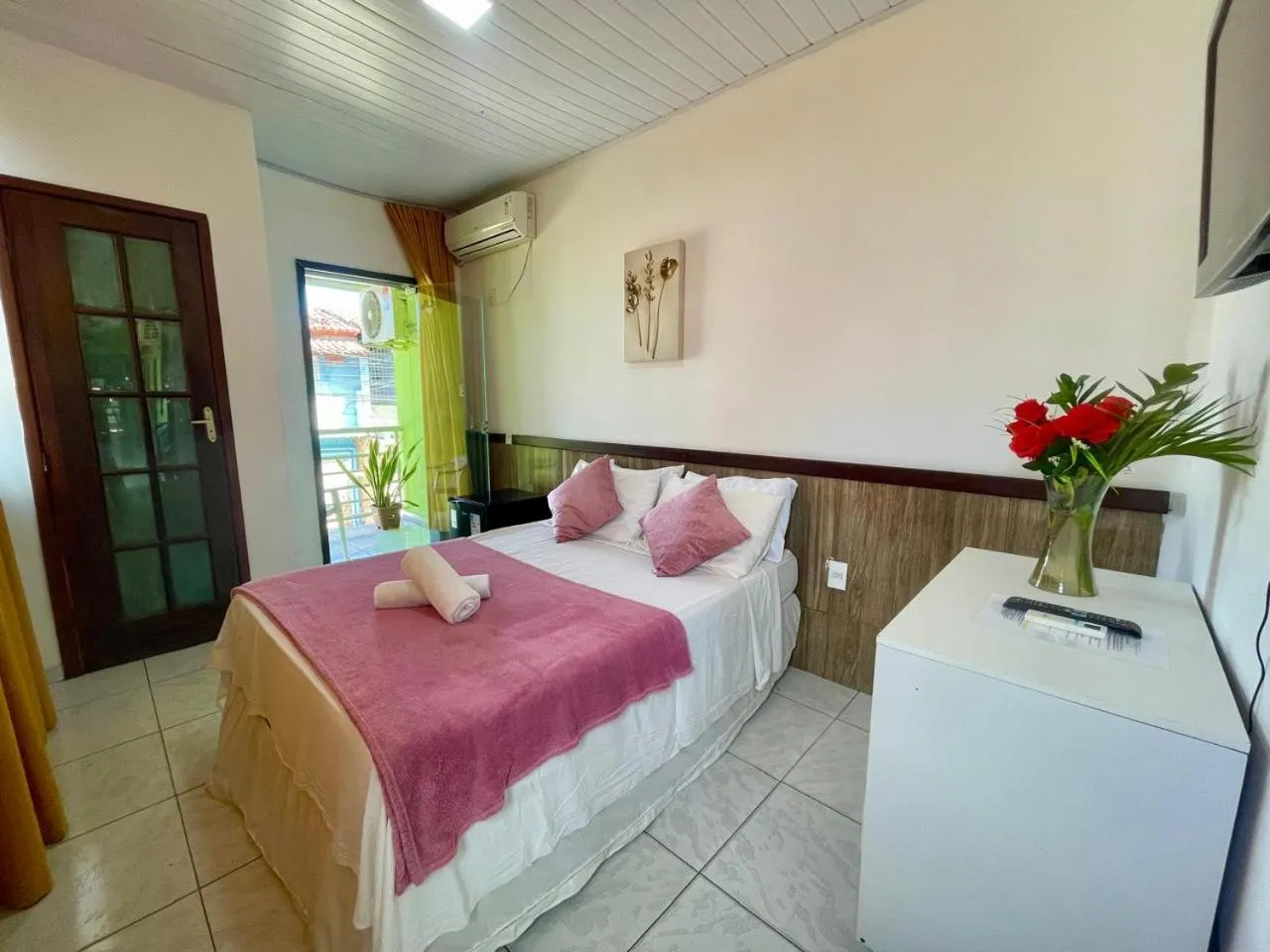 Bed in Pousada Campo Verde