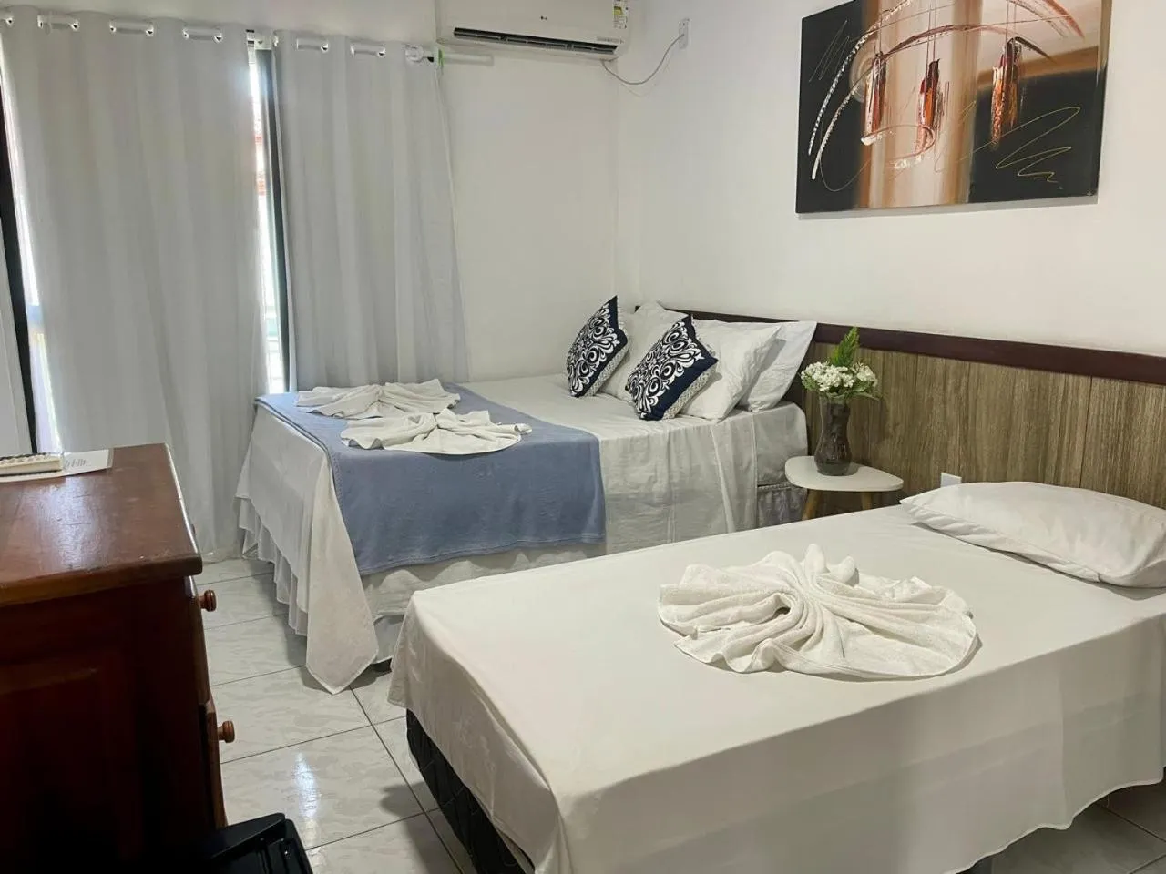 Bed in Pousada Campo Verde