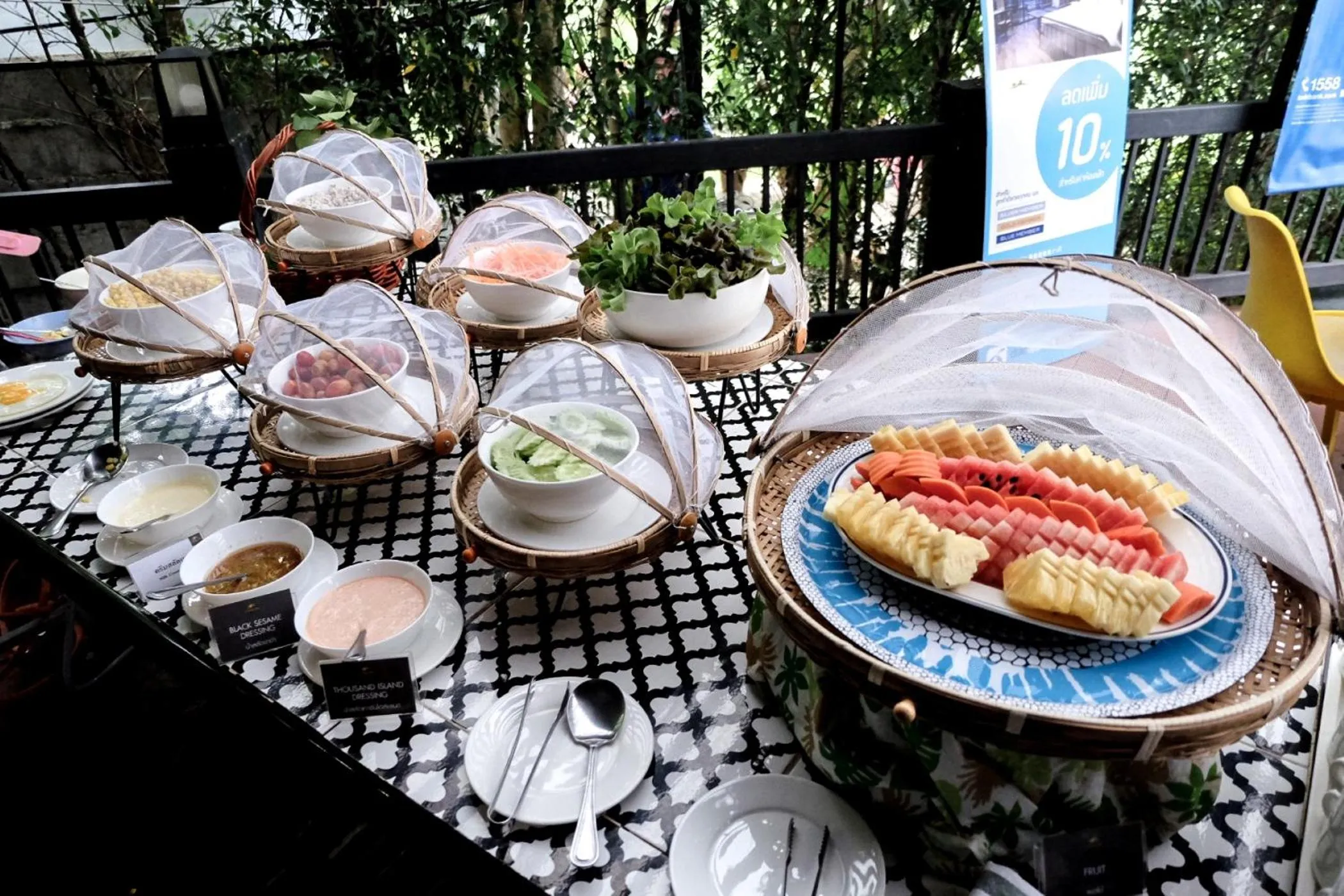 Buffet breakfast in Limon Villa Khao Yai by SLH