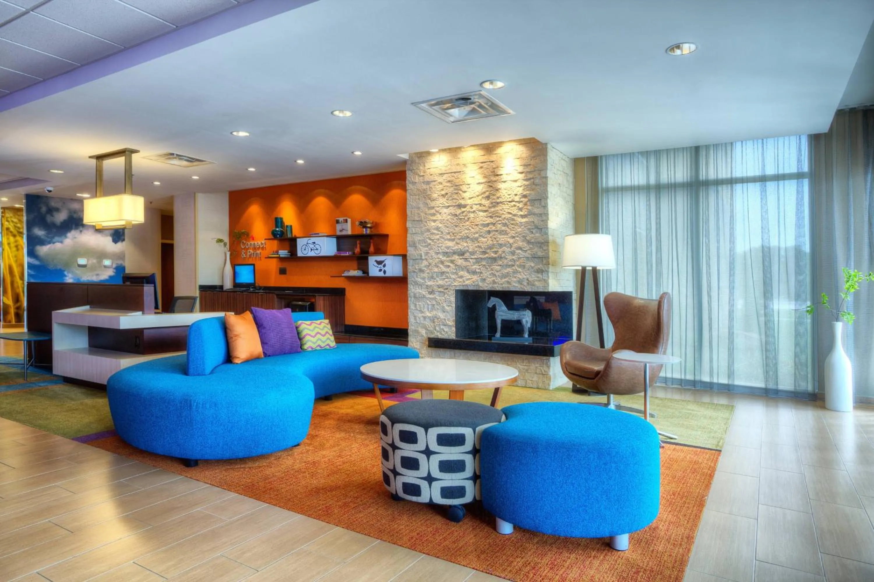 Lobby or reception in Fairfield Inn & Suites by Marriott Austin San Marcos