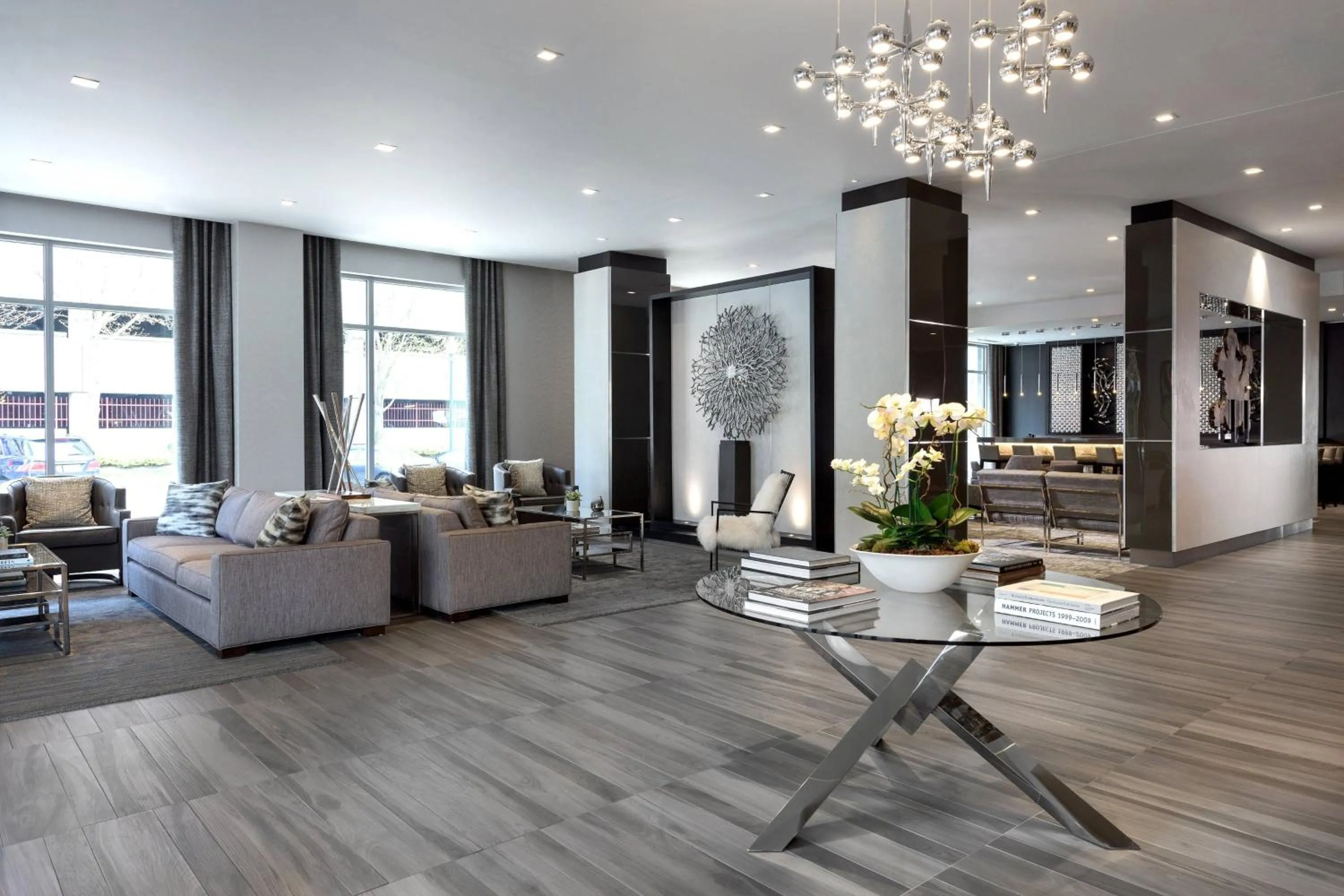 Lobby or reception in AC Hotel by Marriott Boston North