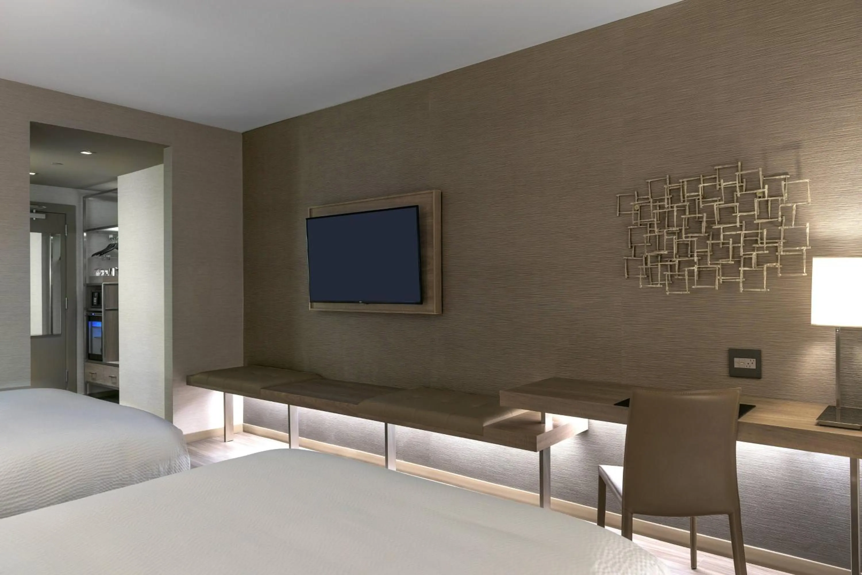 Photo of the whole room, Bed in AC Hotel by Marriott Boston North