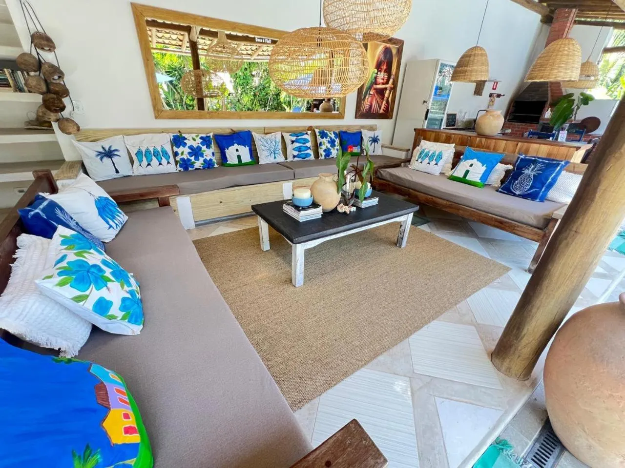 Seating area in Pousada Pandoro