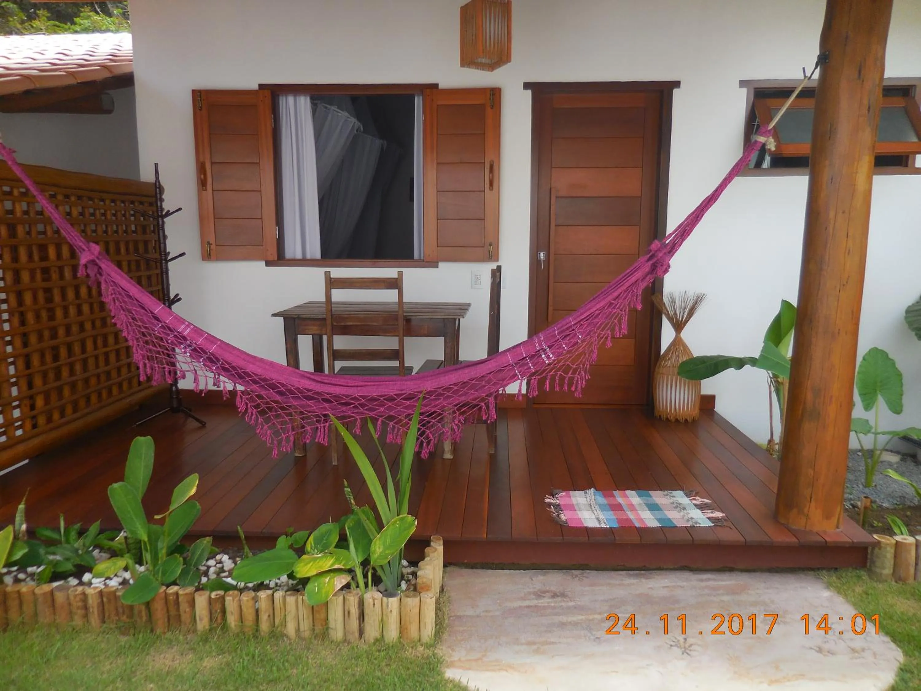 Garden view in Pousada Pandoro