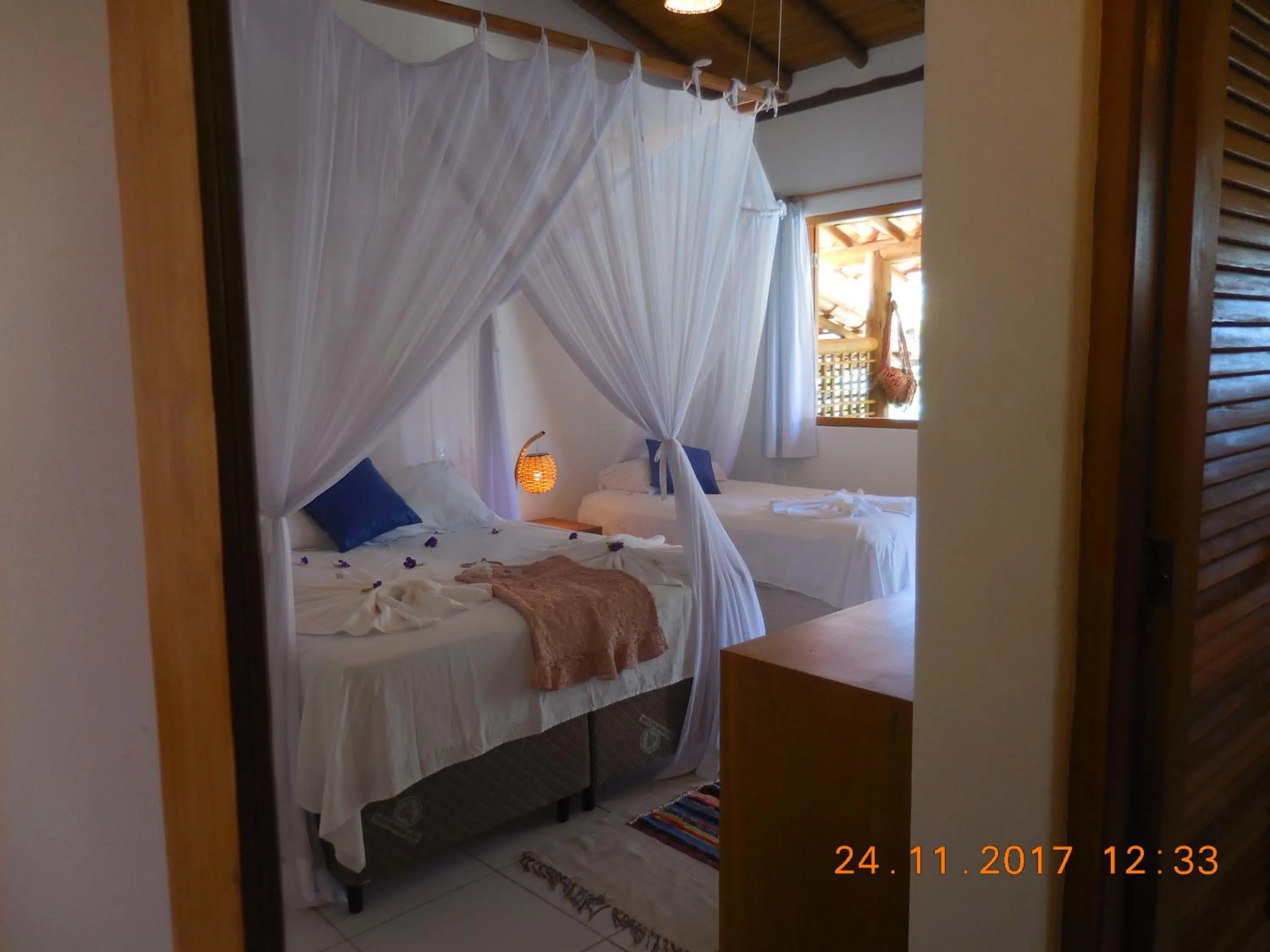 Decorative detail, Bed in Pousada Pandoro