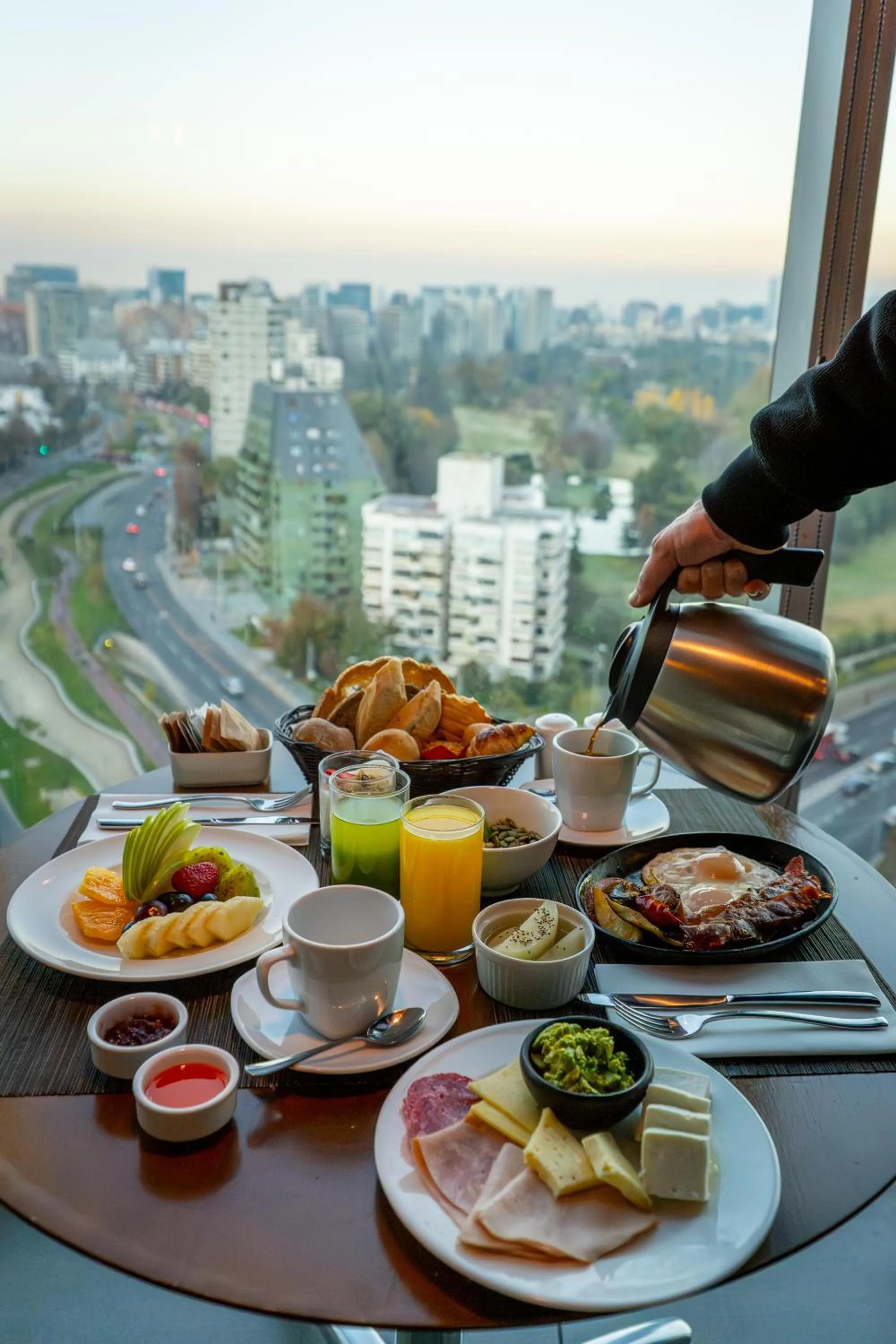 Buffet breakfast in DoubleTree by Hilton Santiago Kennedy, Chile