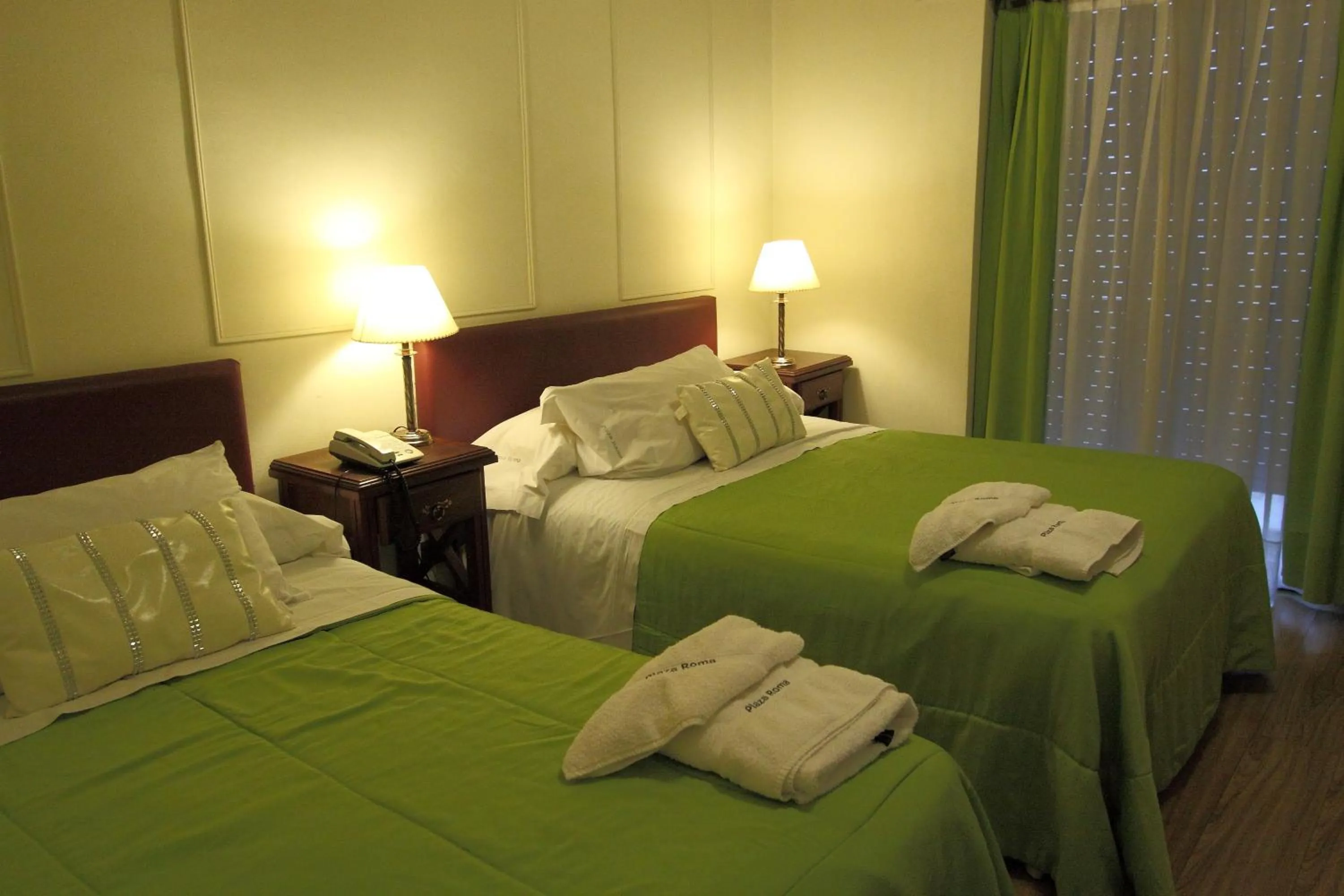 Bed in Hotel Plaza Roma