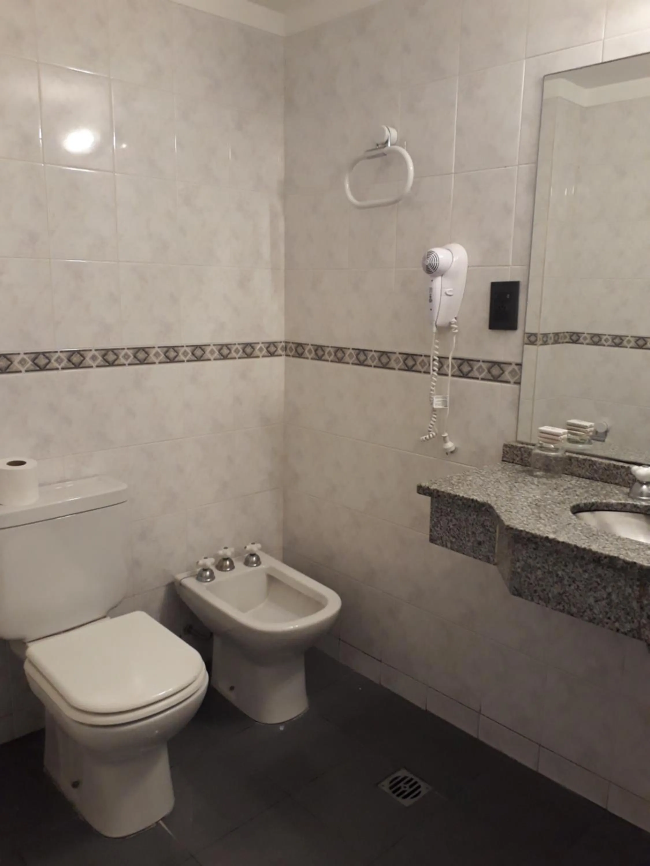 Toilet in Hotel Plaza Roma