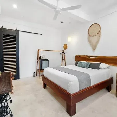 Bed in Holbox Deluxe Apartments