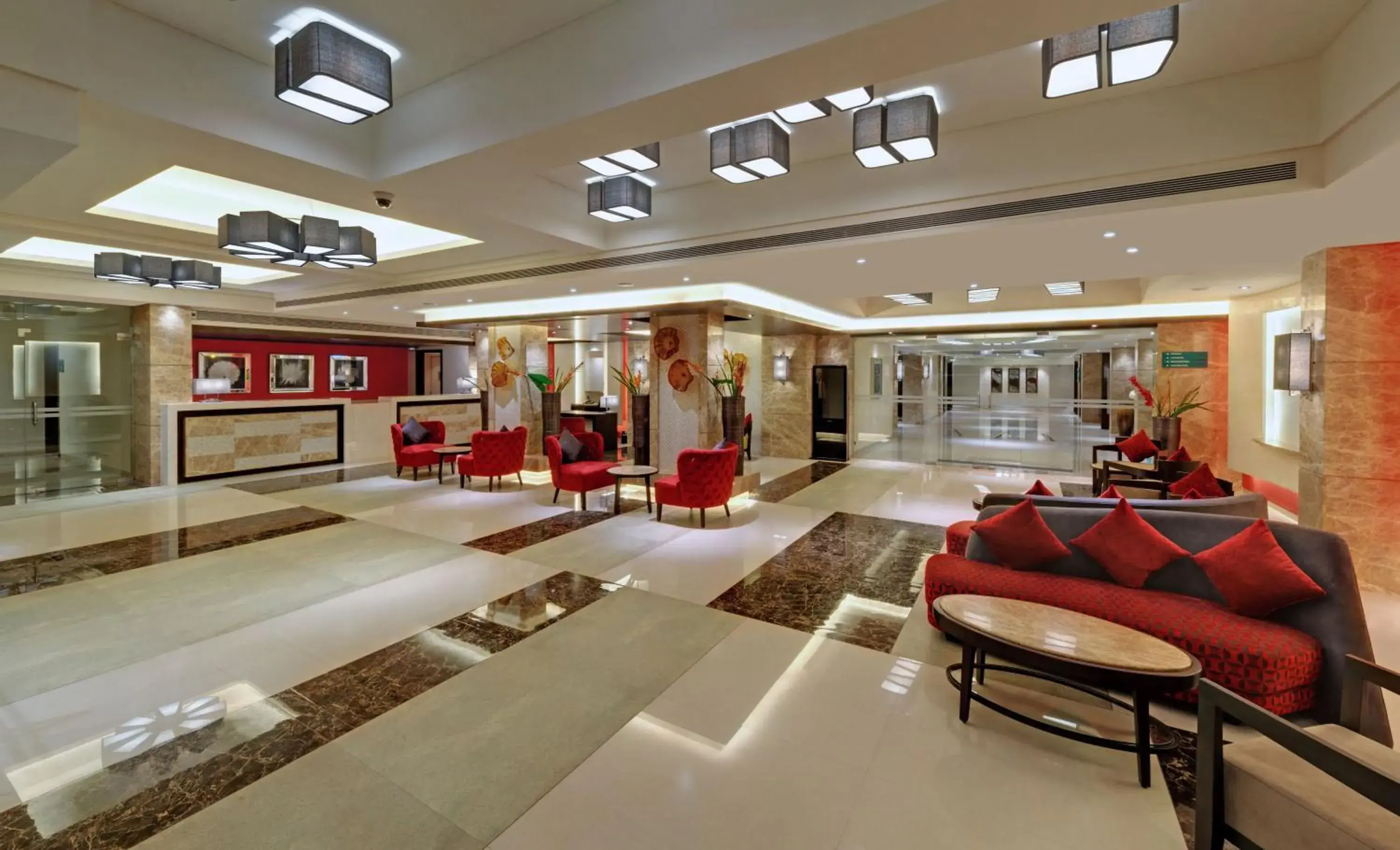 Lobby or reception in The Fern Kadamba Hotel And Spa Lobby or reception in The Fern Kadamba Hotel And Spa