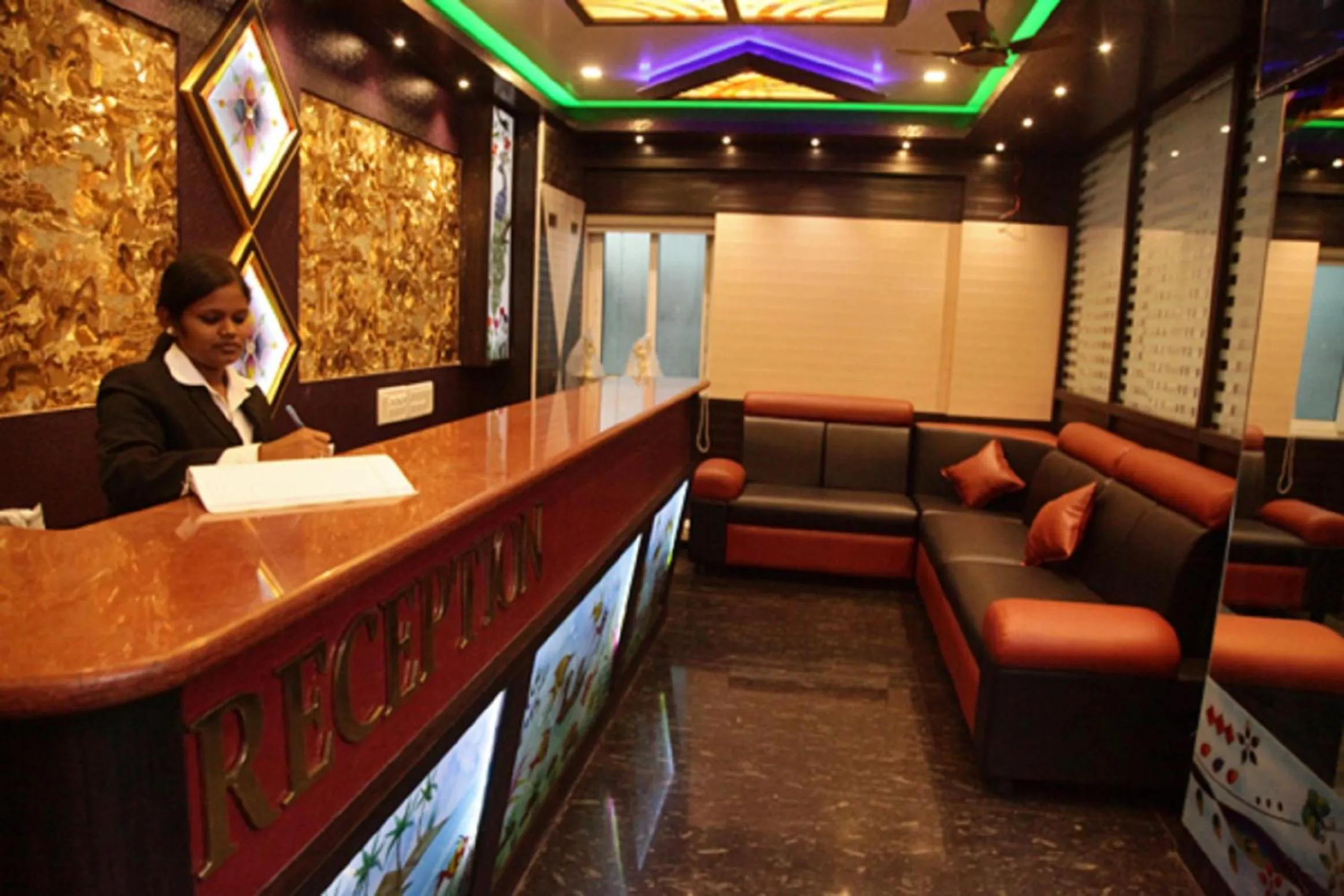 Lobby or reception in Aakash Residency