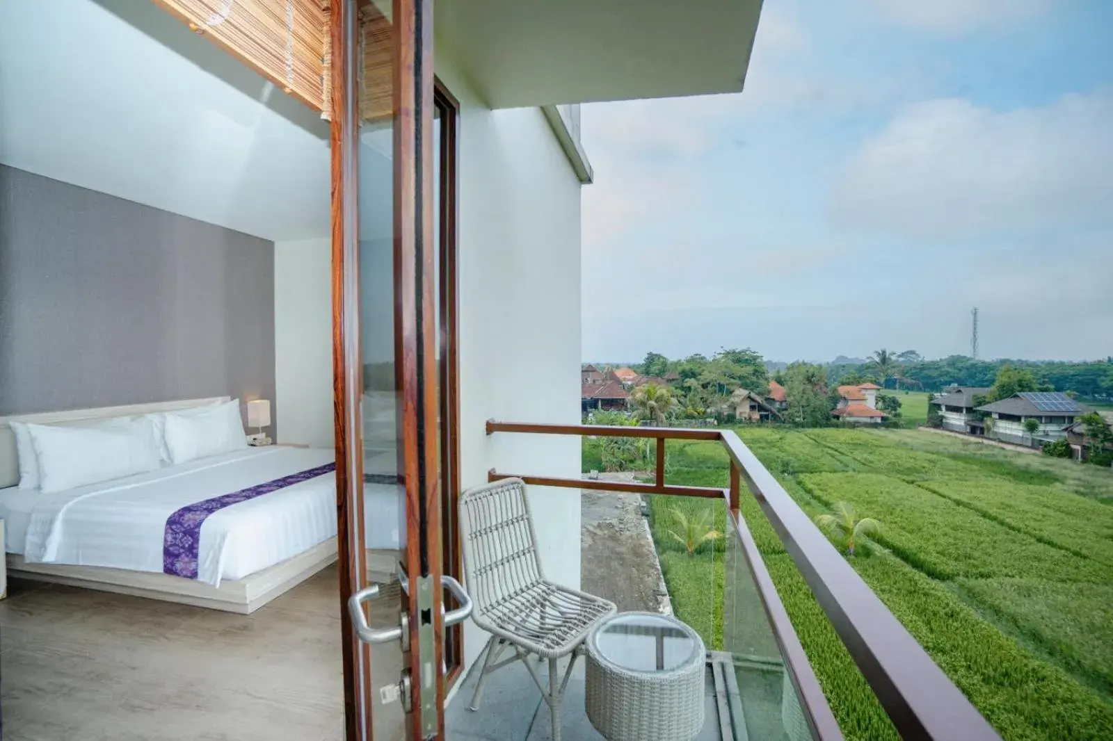 Balcony/Terrace, Bed in The Evitel Resort Ubud Balcony/Terrace, Bed in The Evitel Resort Ubud