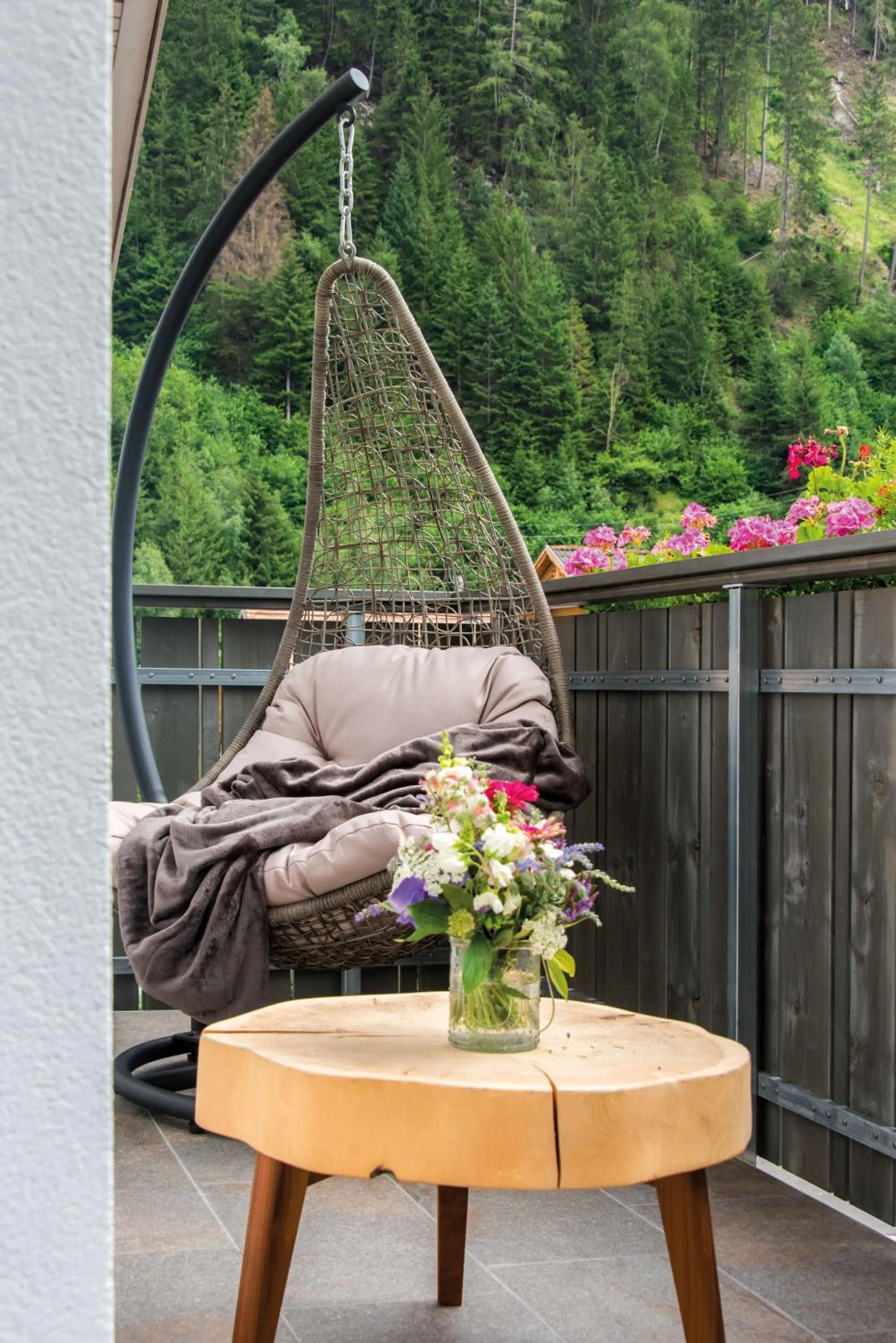 Balcony/Terrace in Hotel Fronza - your ski & mountain home