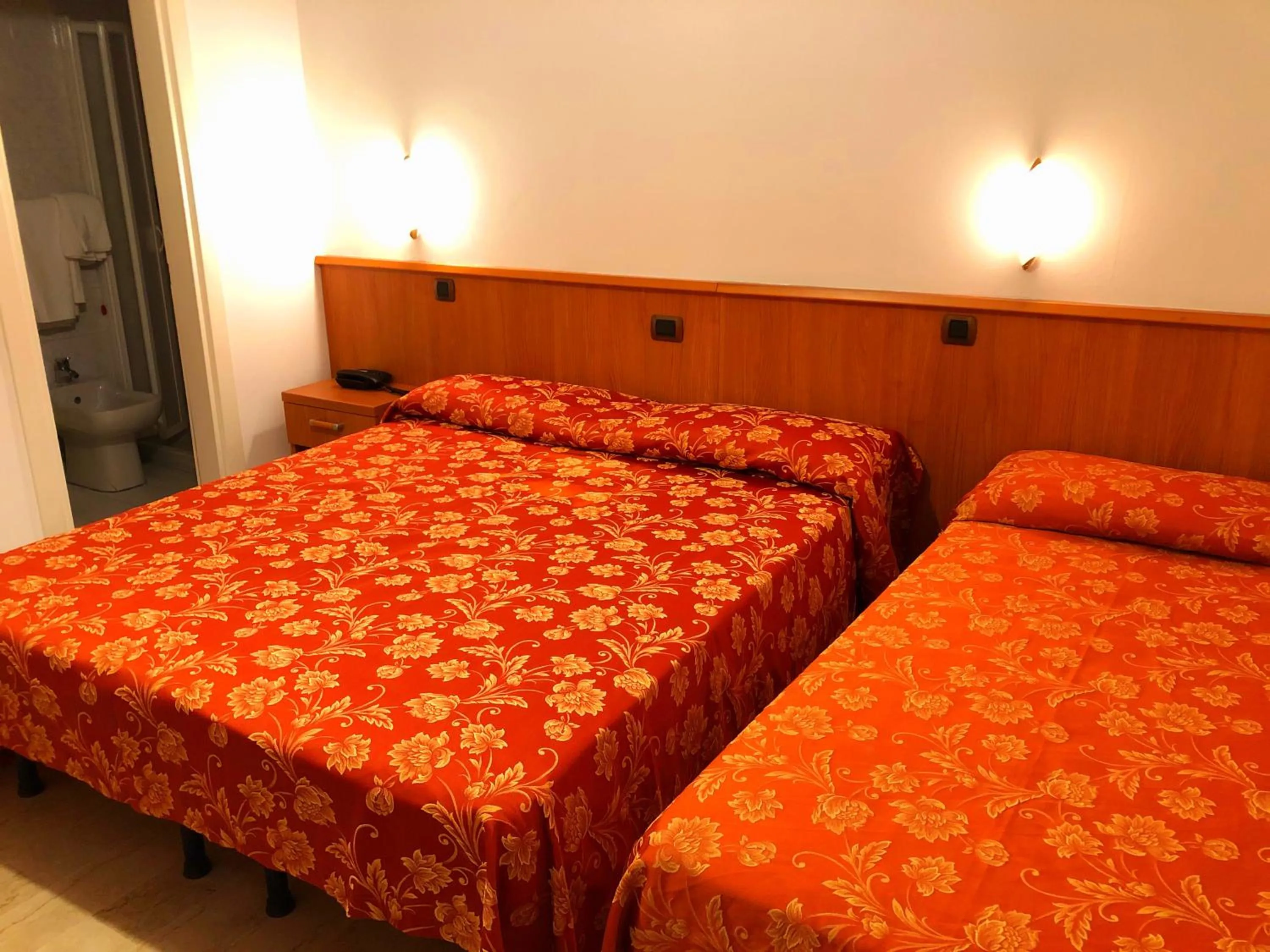 Bed in Hotel Sanmicheli