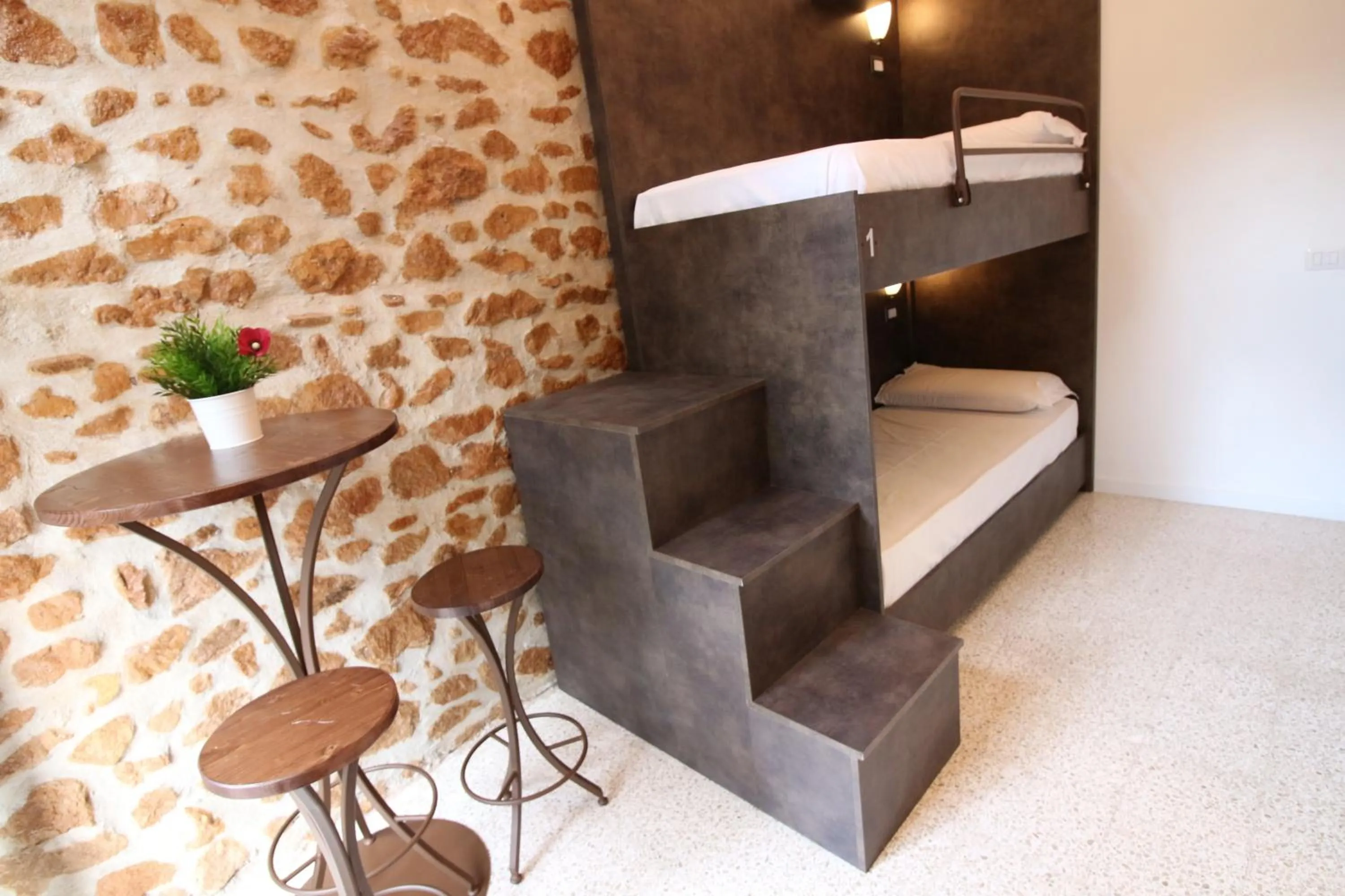 Seating area, Bed in NEW GENERATION HOSTEL Rome center