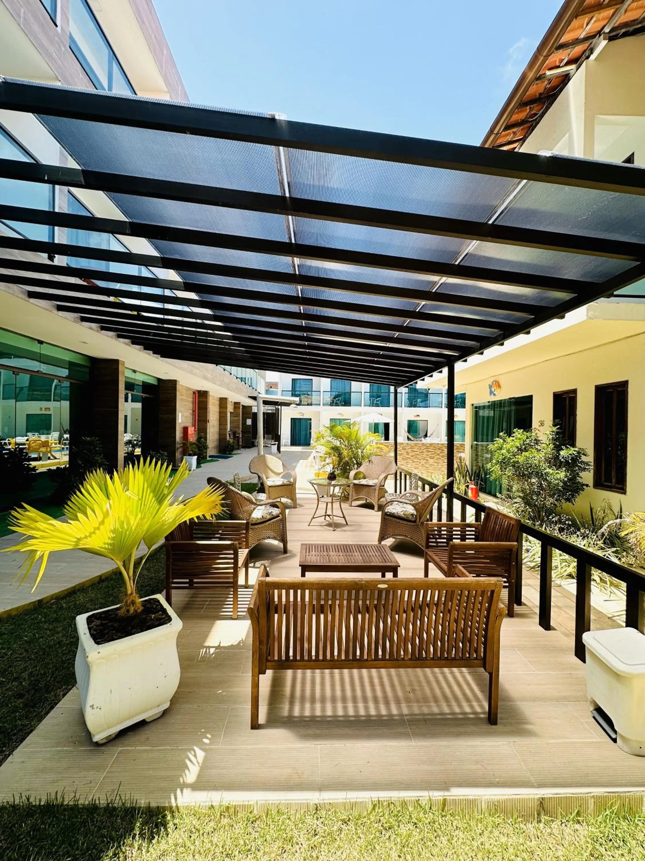 Property building in Pousada Sky Beach Flat