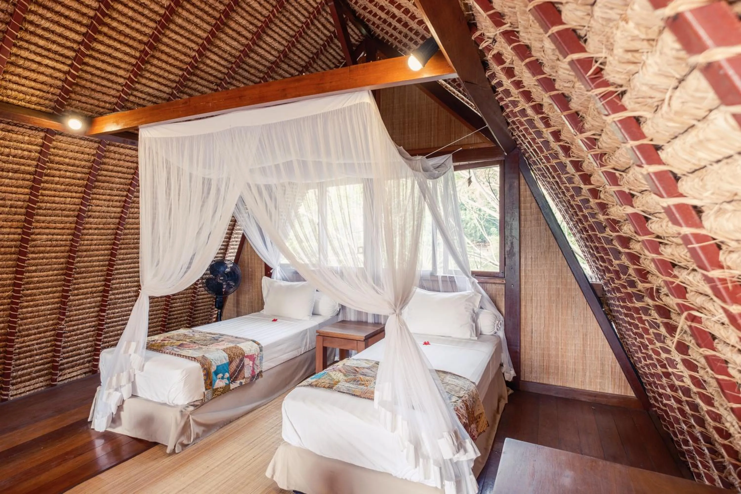 Bed in Gili Asahan Eco Lodge & Restaurant