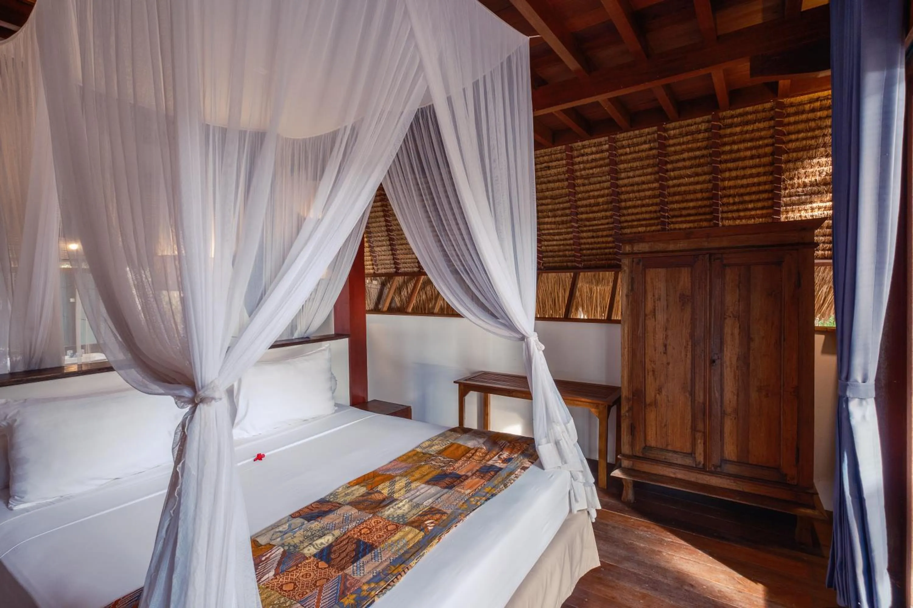 Bed in Gili Asahan Eco Lodge & Restaurant