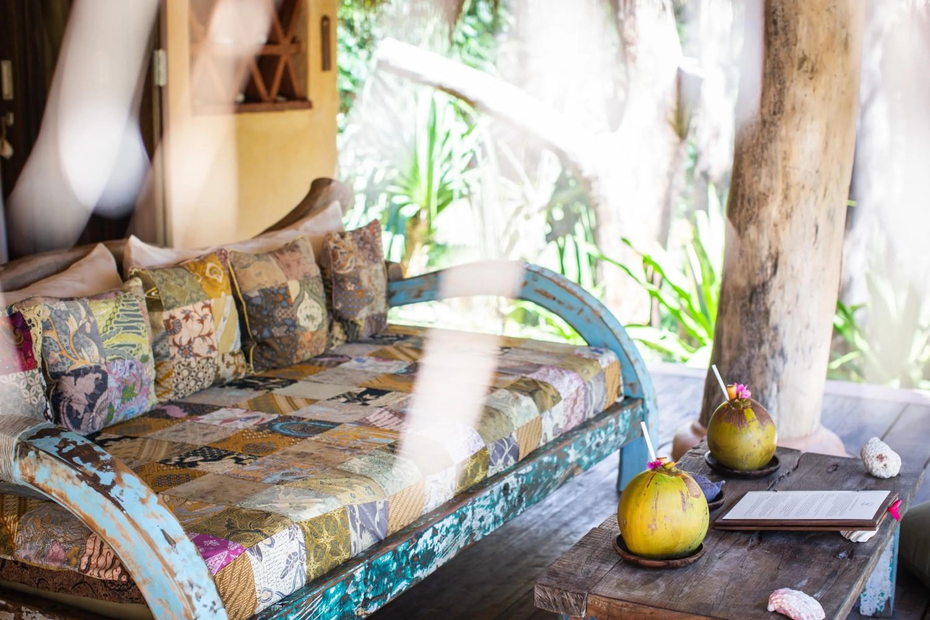 Bed in Gili Asahan Eco Lodge & Restaurant