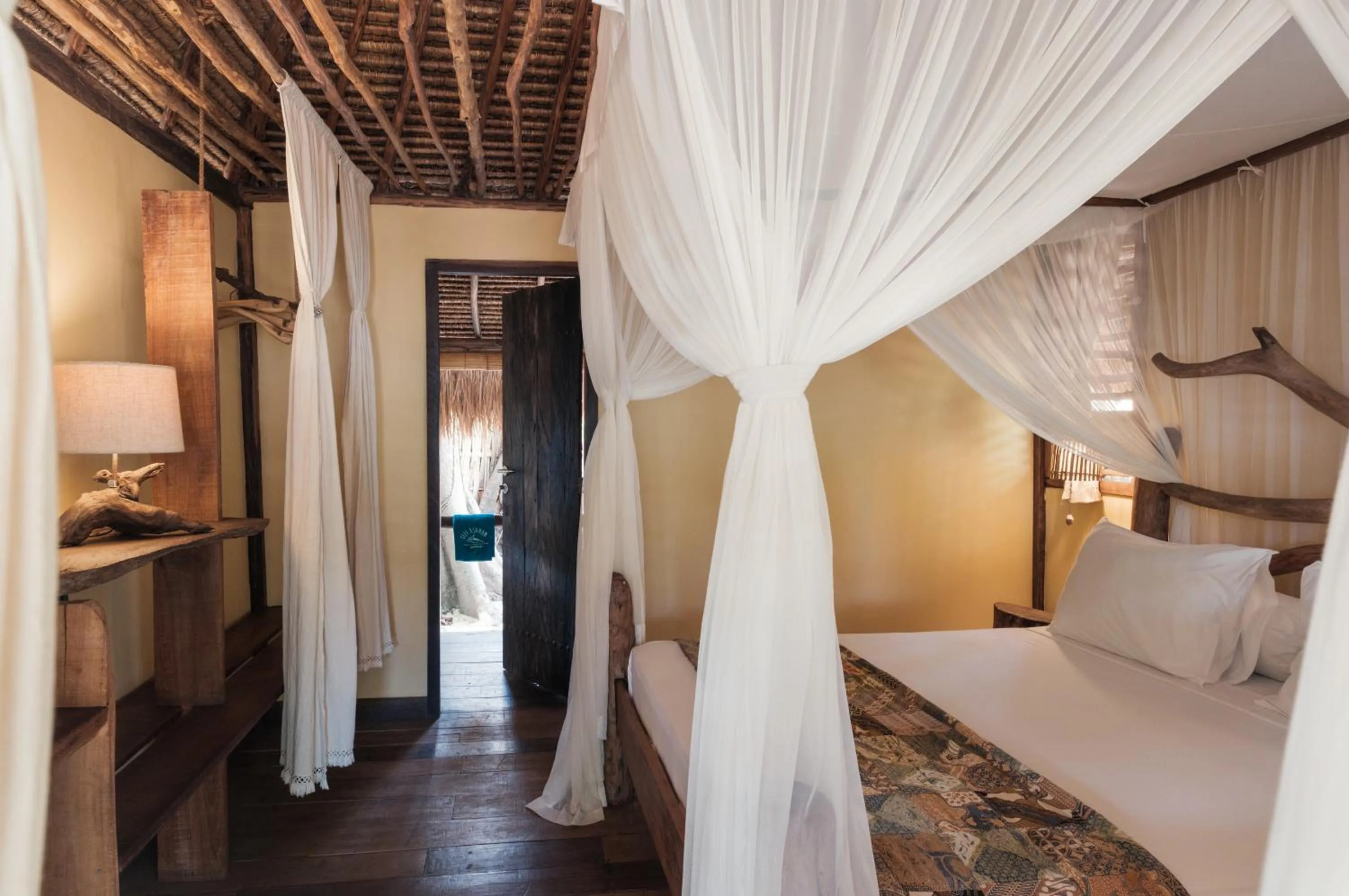 Bed in Gili Asahan Eco Lodge & Restaurant