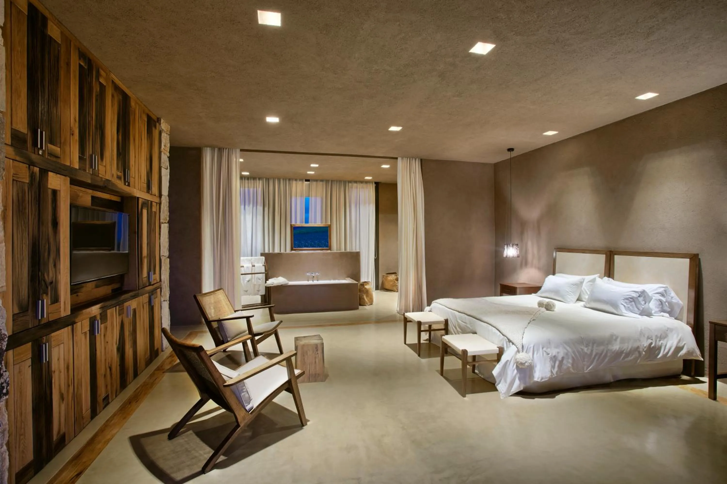 Bed in Rosell Boher Winery Lodge & Spa