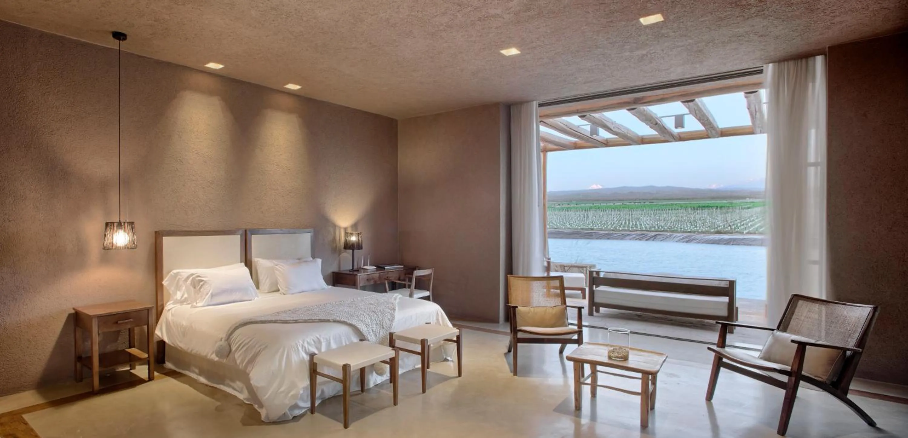 Bed in Rosell Boher Winery Lodge & Spa