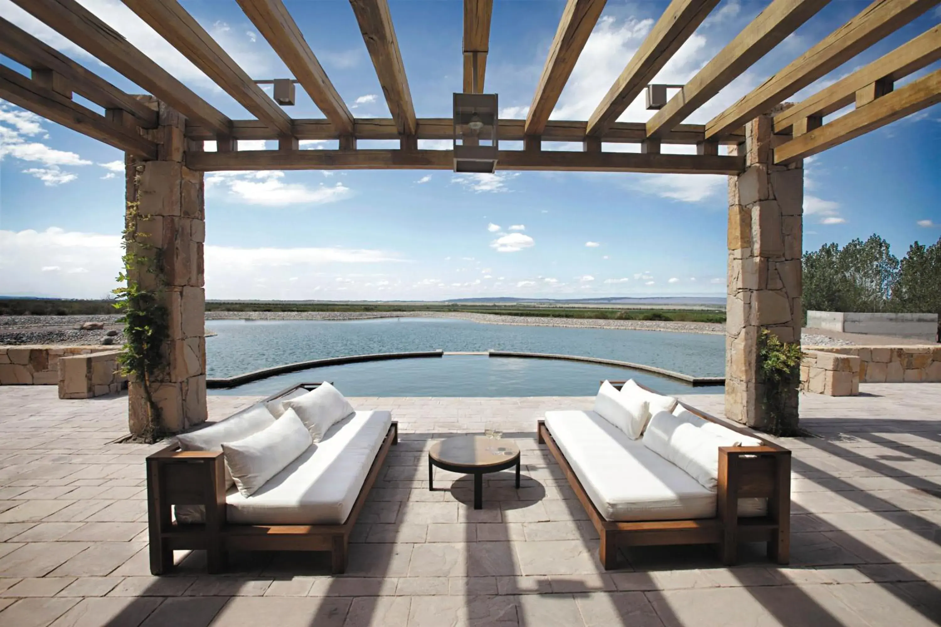 Patio in Rosell Boher Winery Lodge & Spa Patio in Rosell Boher Winery Lodge & Spa