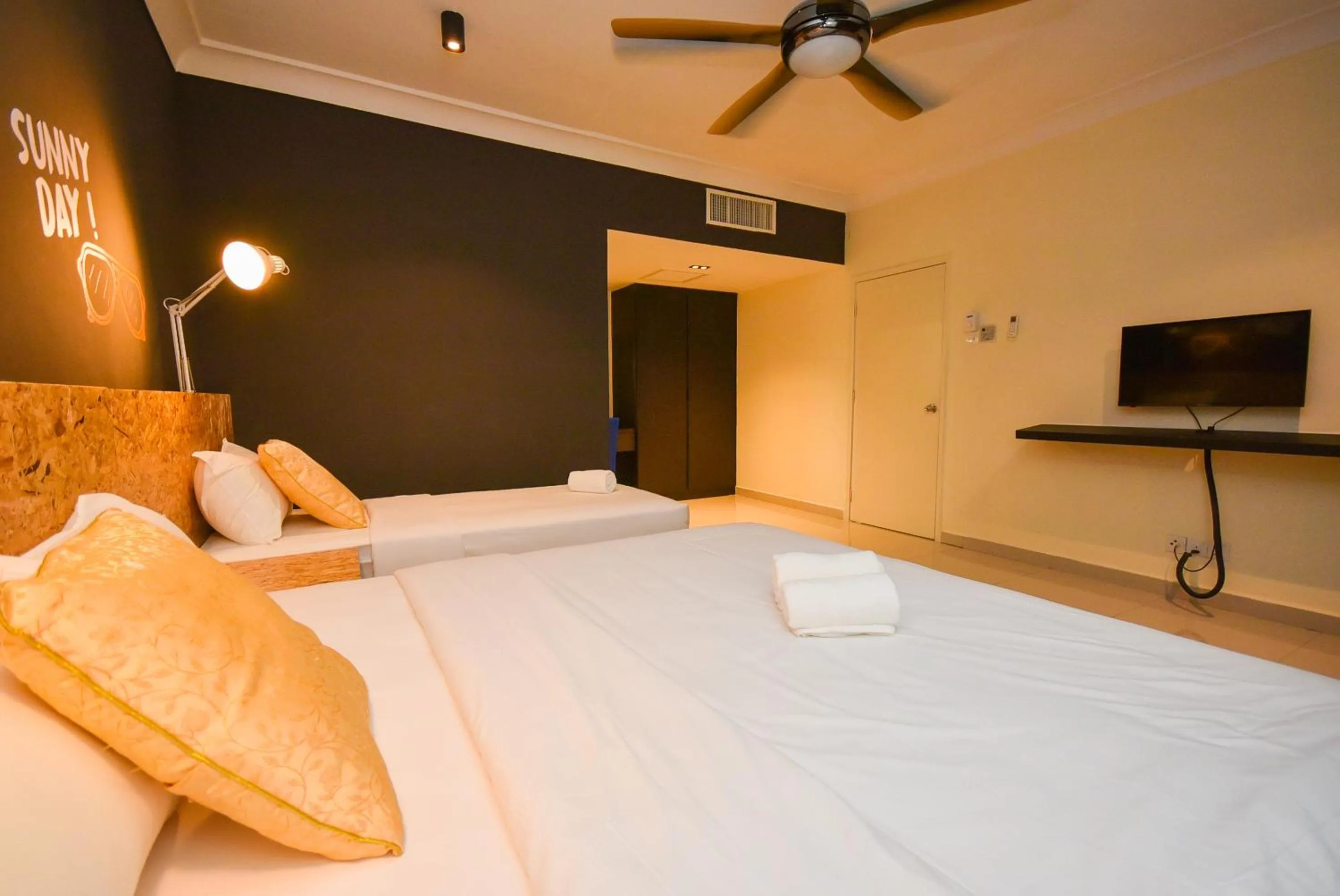 Bed in Tiara Desaru Seaview Residence