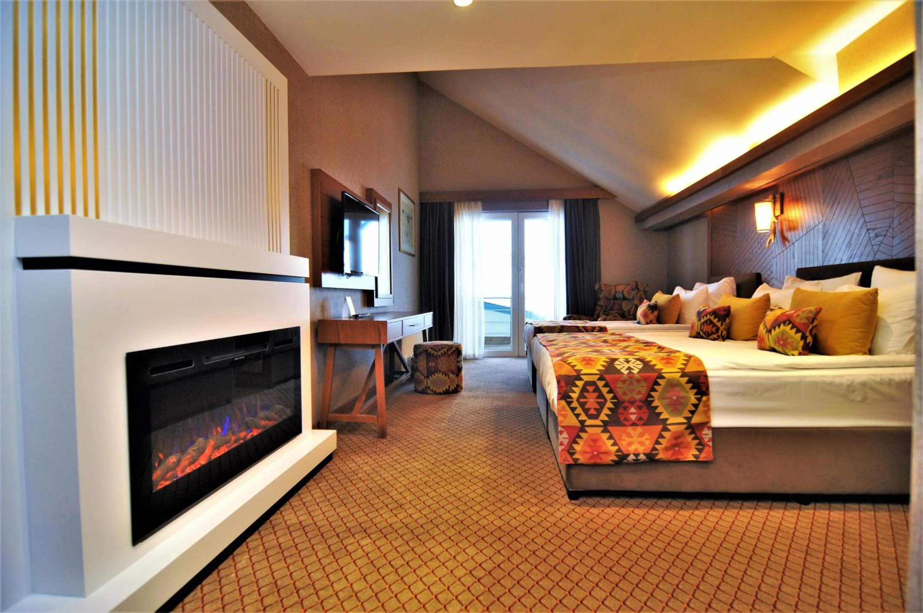 Bed in Bof Hotels Uludağ Ski&Luxury Resort All Inclusive