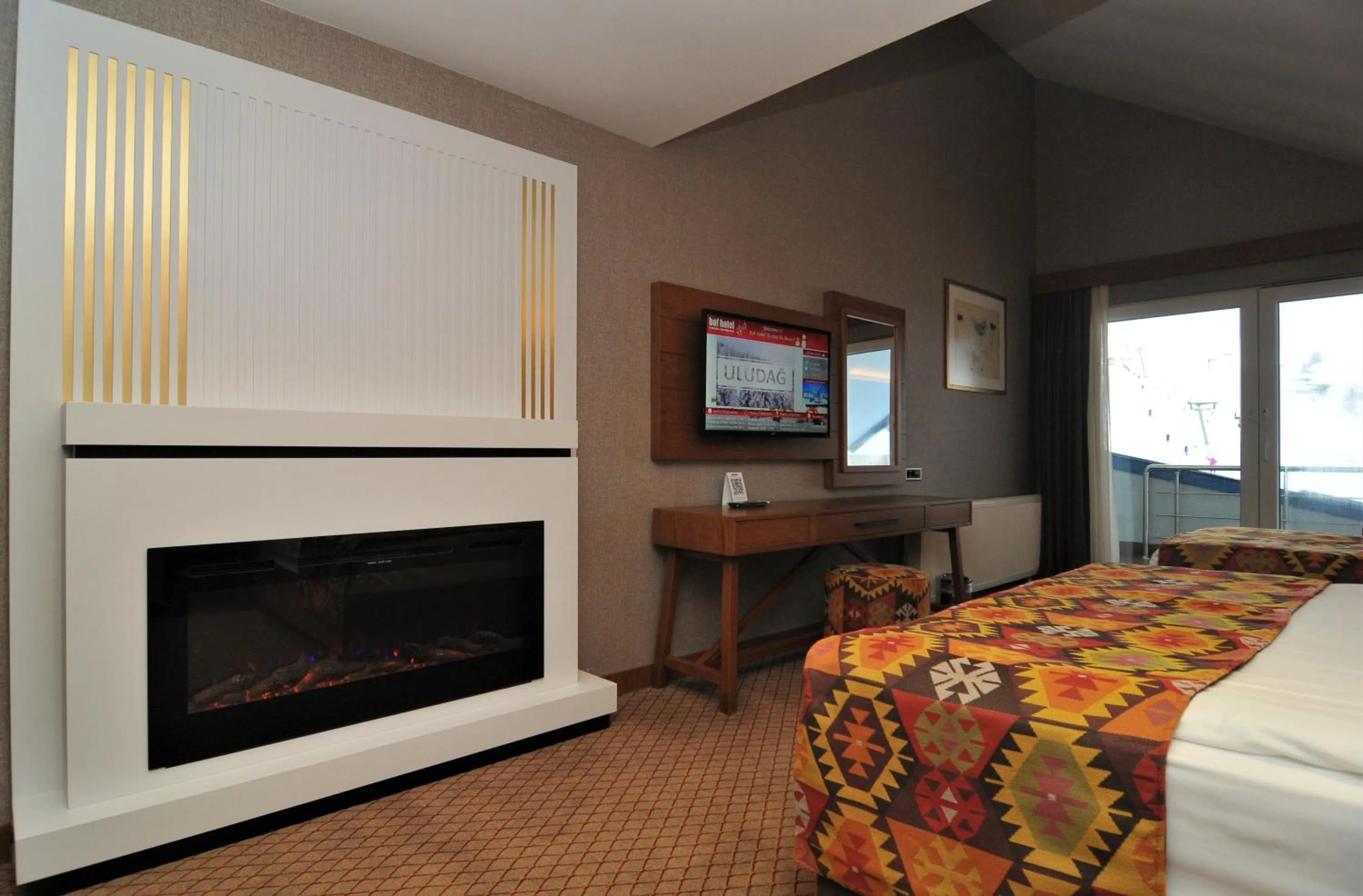 Bed in Bof Hotels Uludağ Ski&Luxury Resort All Inclusive