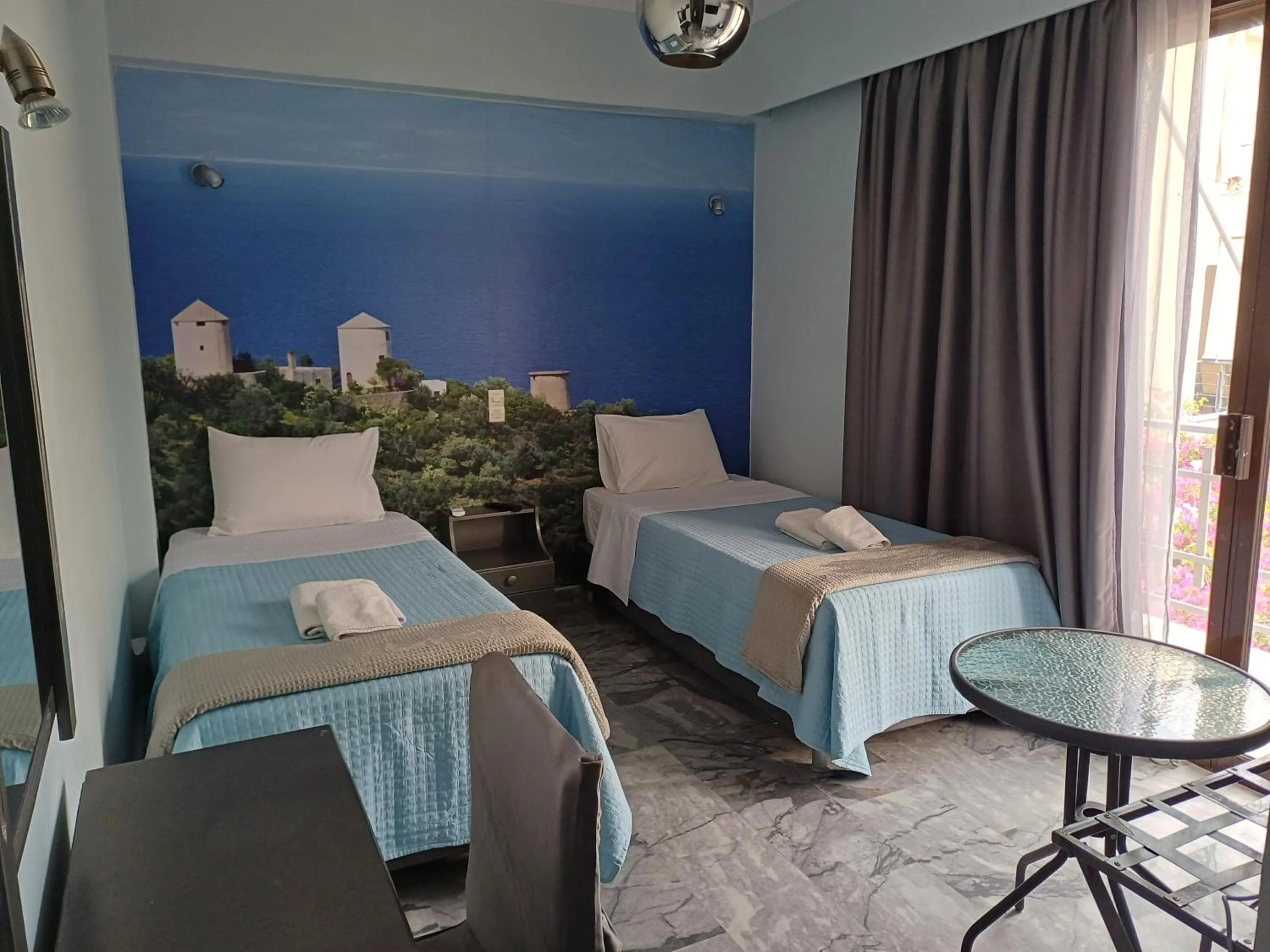 Bed in Enalion Beach Hotel