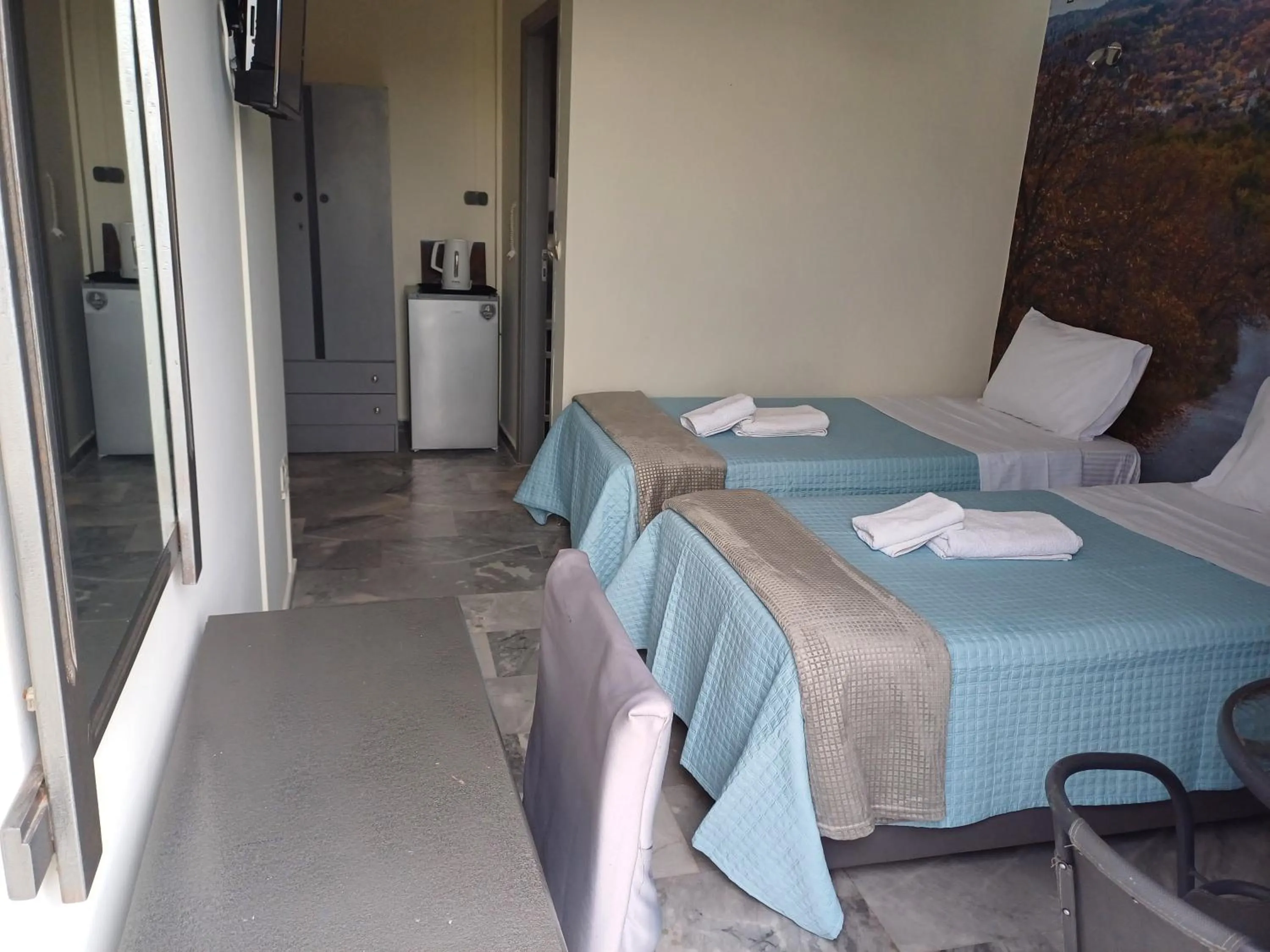 Bed in Enalion Beach Hotel