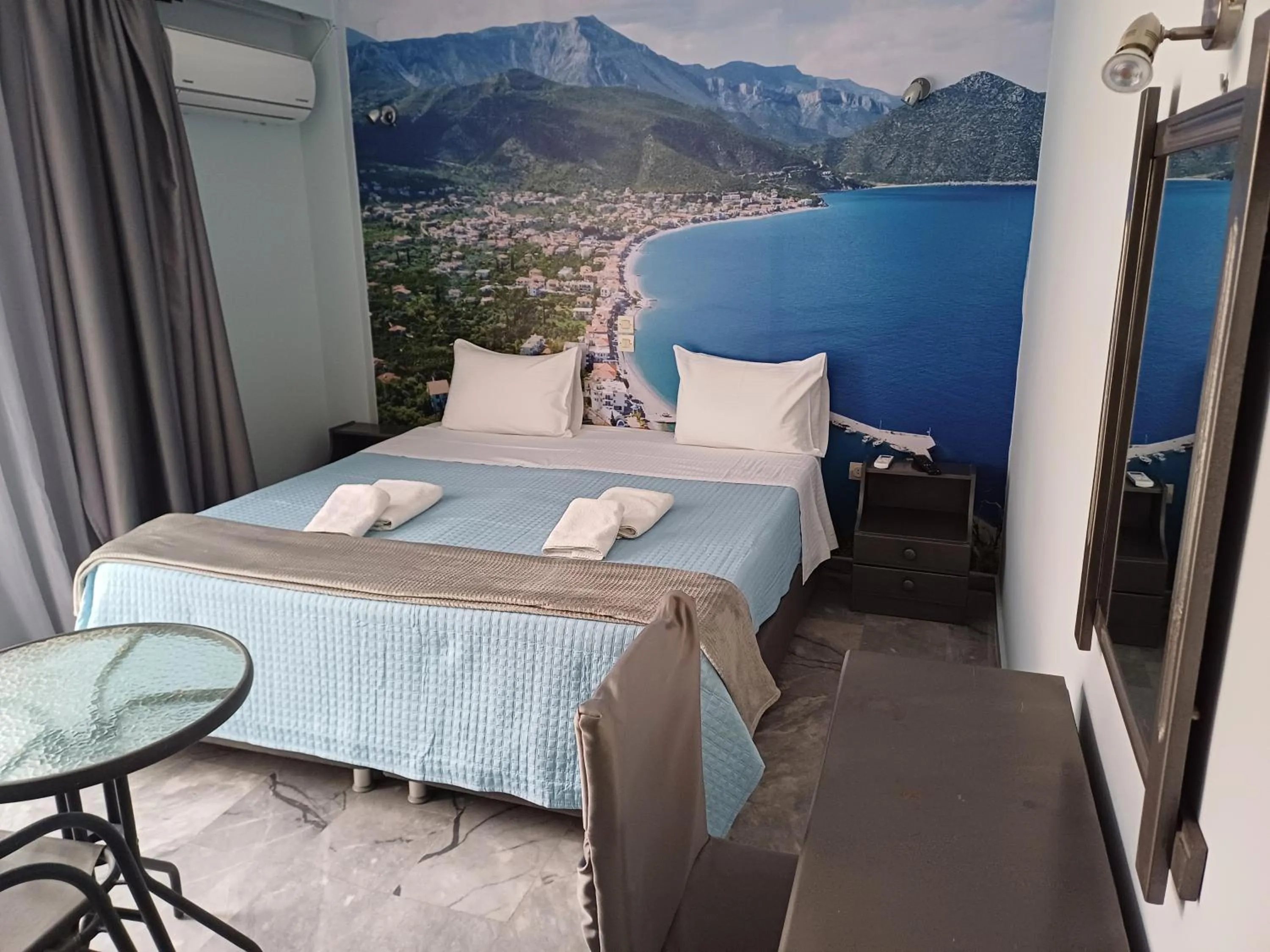 Bed in Enalion Beach Hotel