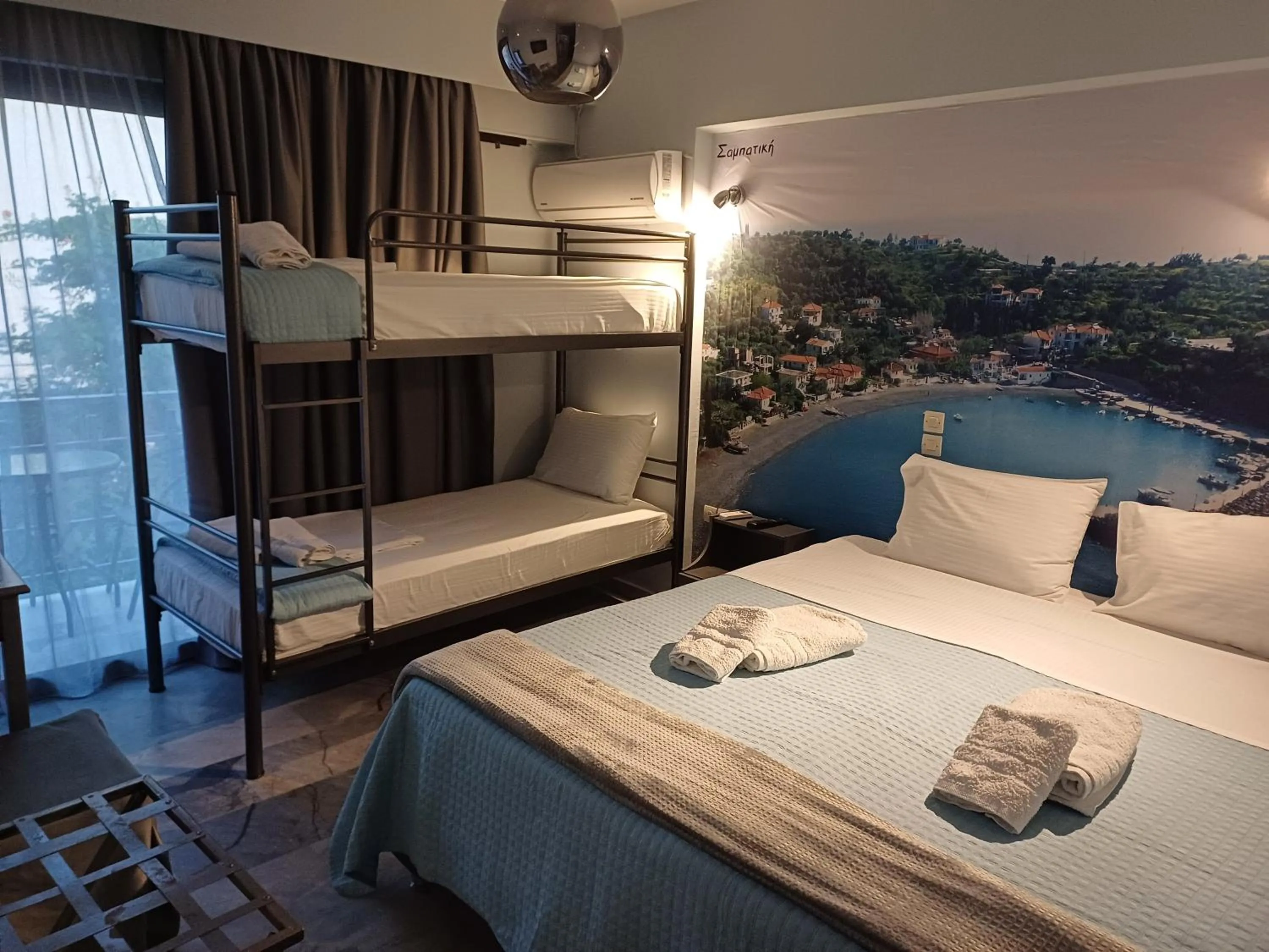 Bed in Enalion Beach Hotel