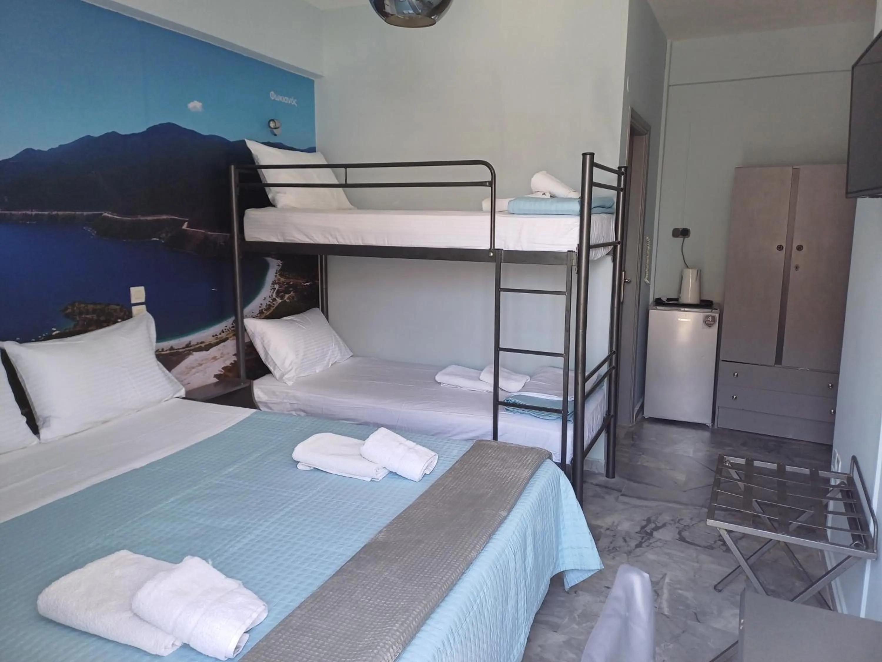 Bed in Enalion Beach Hotel