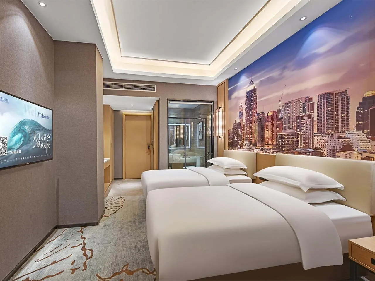 Bed in Vienna Hotel Shenzhen World Exhibition & Convention Center Shahao Metro Station Branch